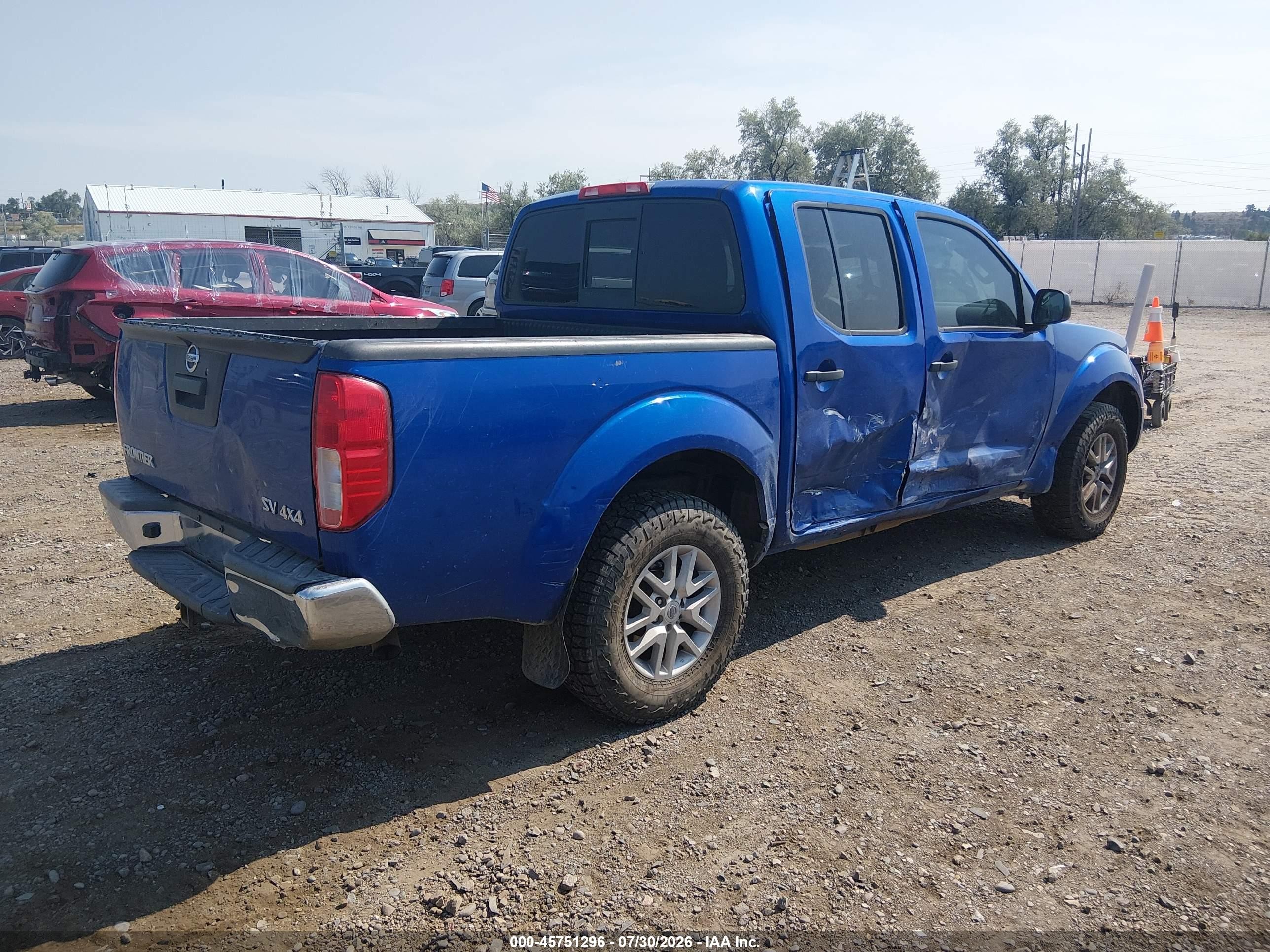 2015 Nissan Frontier Pro-4x/s/sl/sv Blue vin: 1N6AD0EV9FN739101