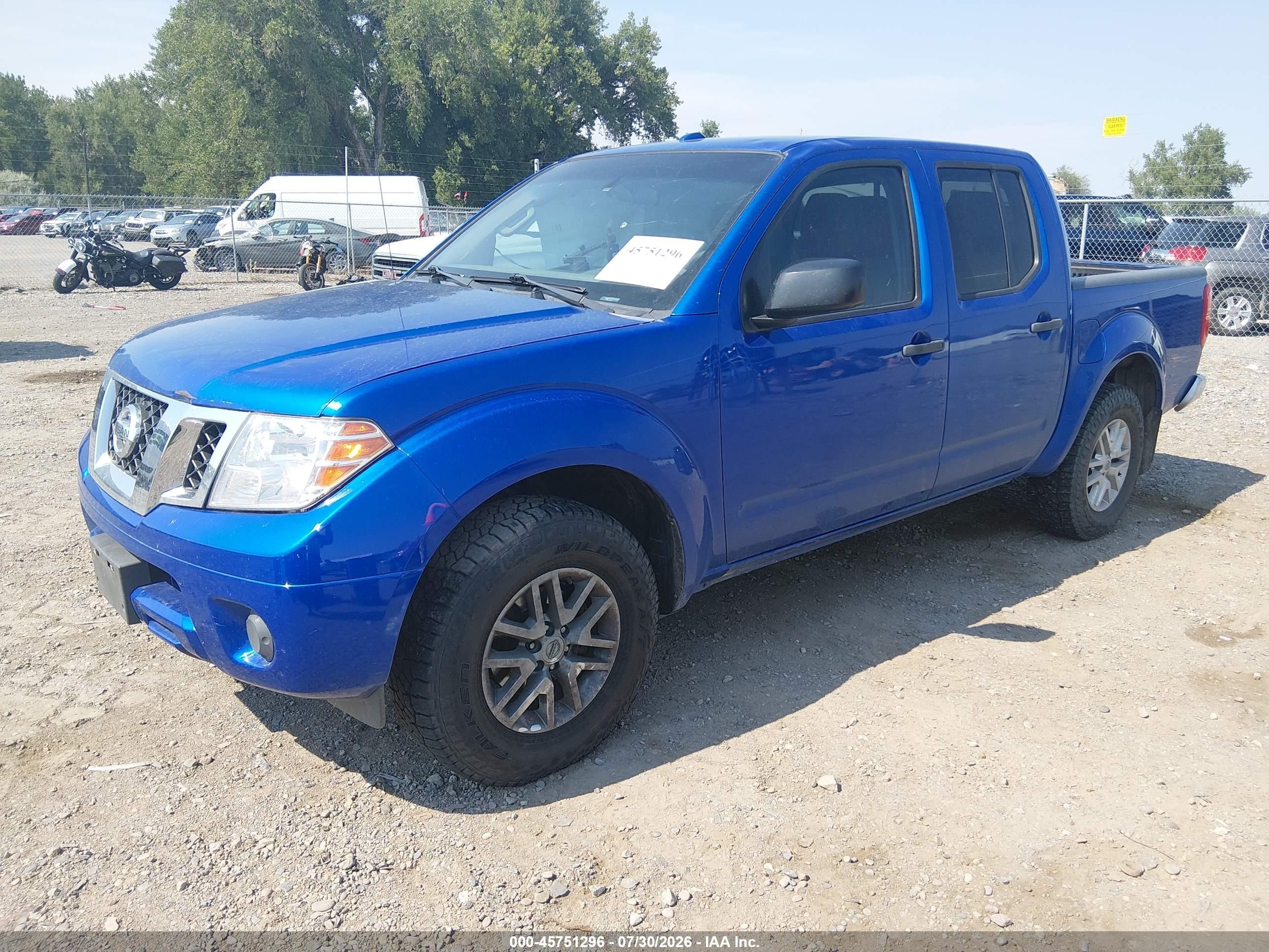 2015 Nissan Frontier Pro-4x/s/sl/sv Blue vin: 1N6AD0EV9FN739101