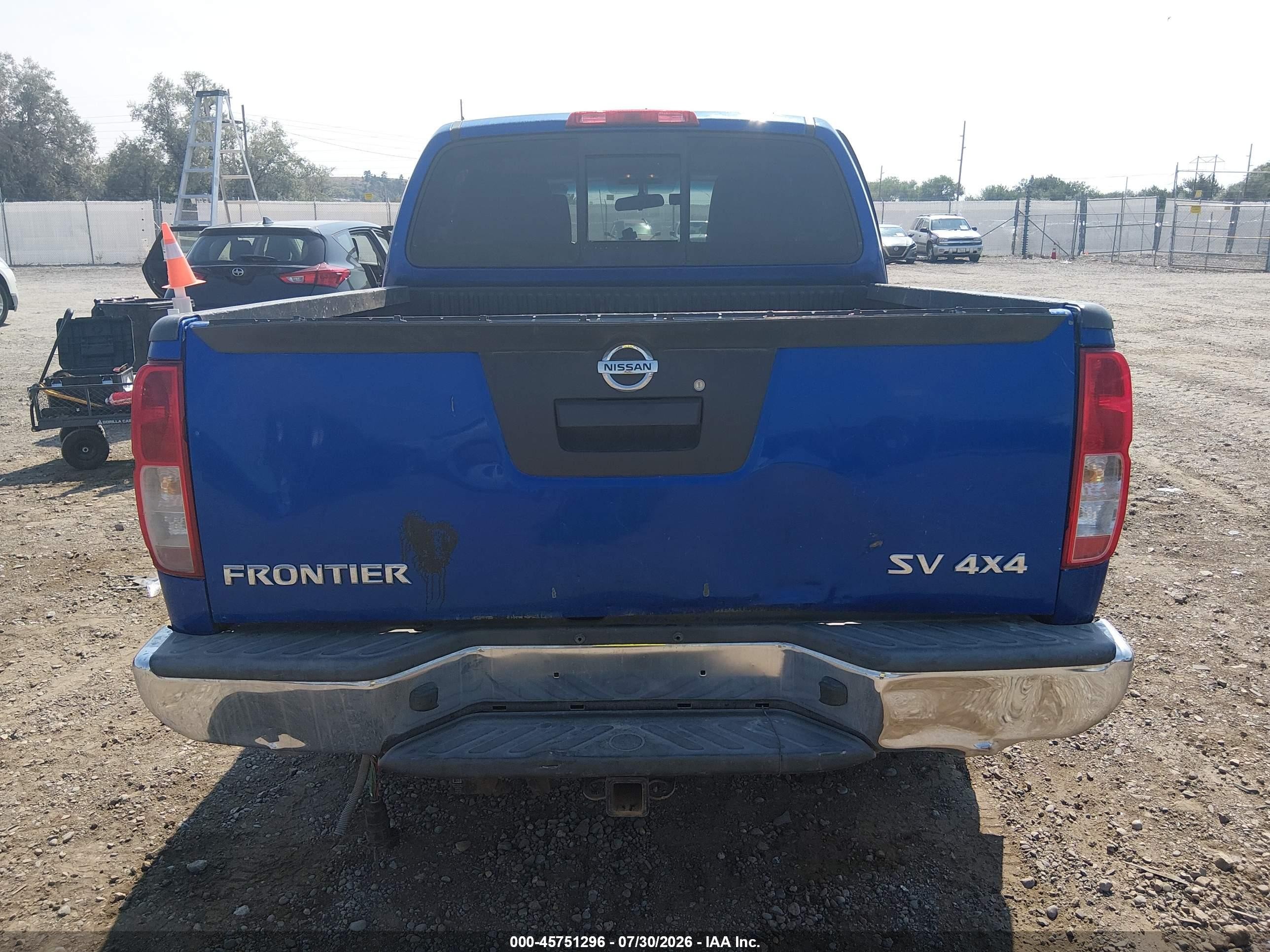 2015 Nissan Frontier Pro-4x/s/sl/sv Blue vin: 1N6AD0EV9FN739101