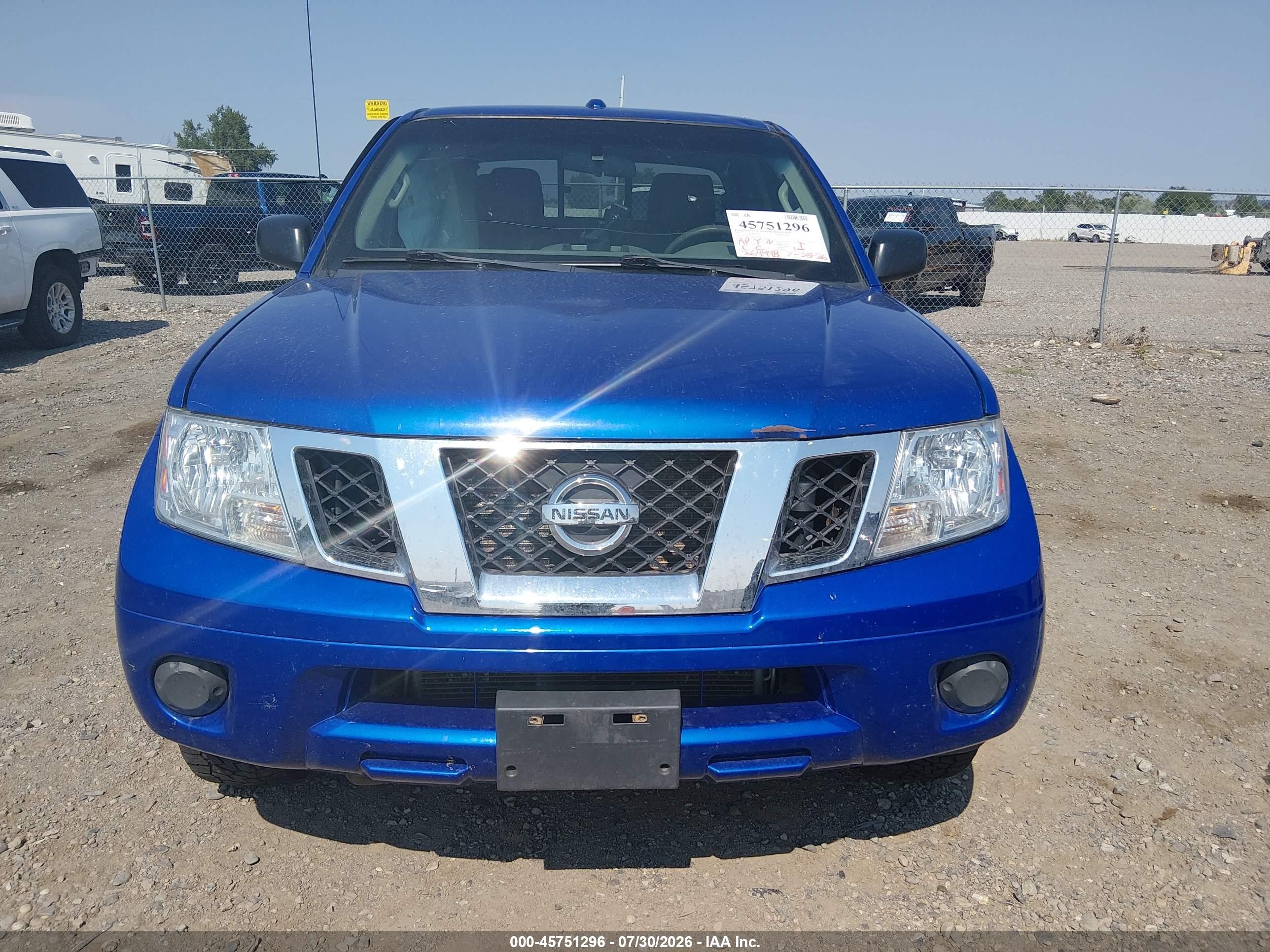 2015 Nissan Frontier Pro-4x/s/sl/sv Blue vin: 1N6AD0EV9FN739101