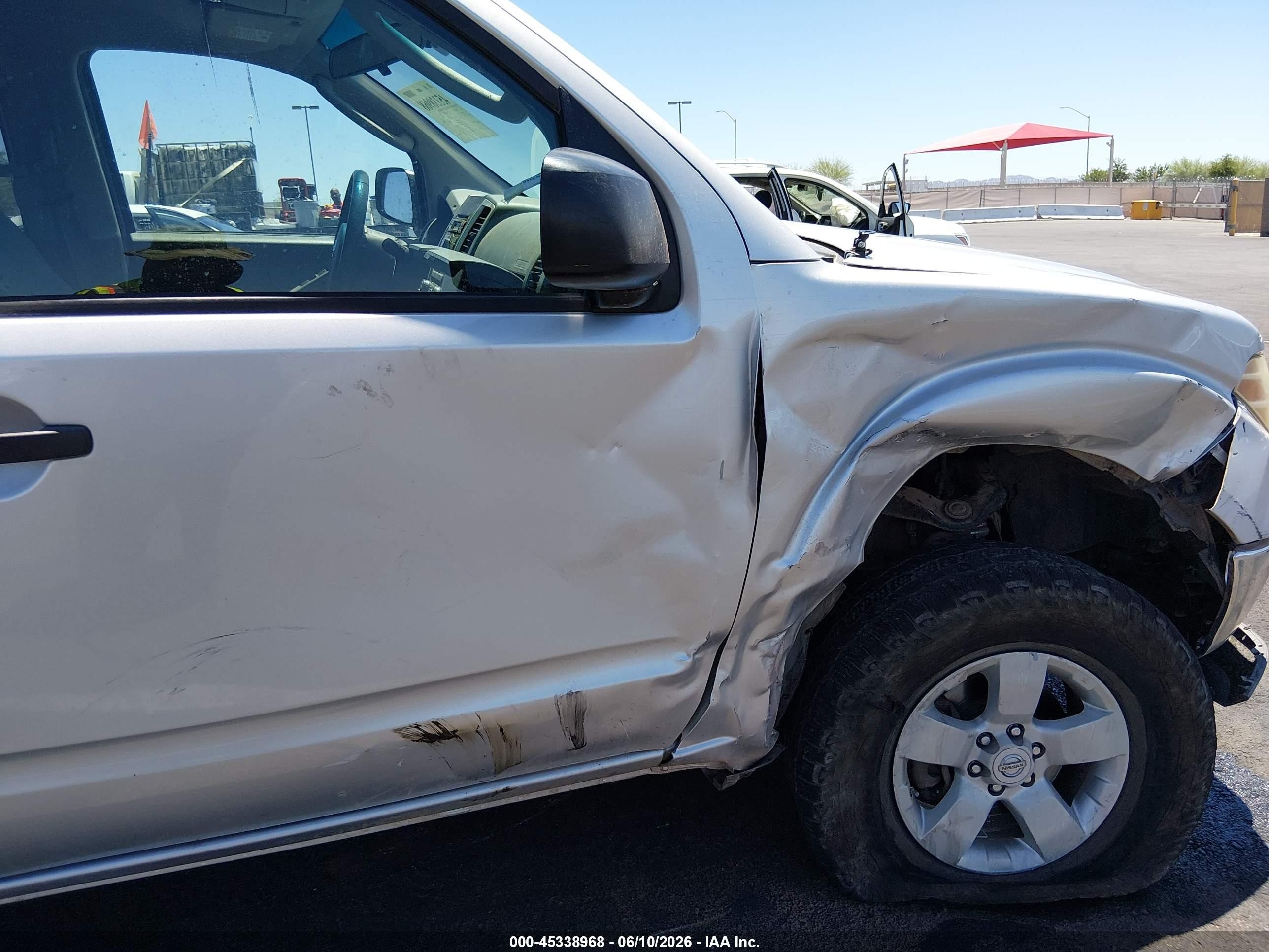 2010 Nissan Frontier Se Silver vin: 1N6AD0EVXAC423131