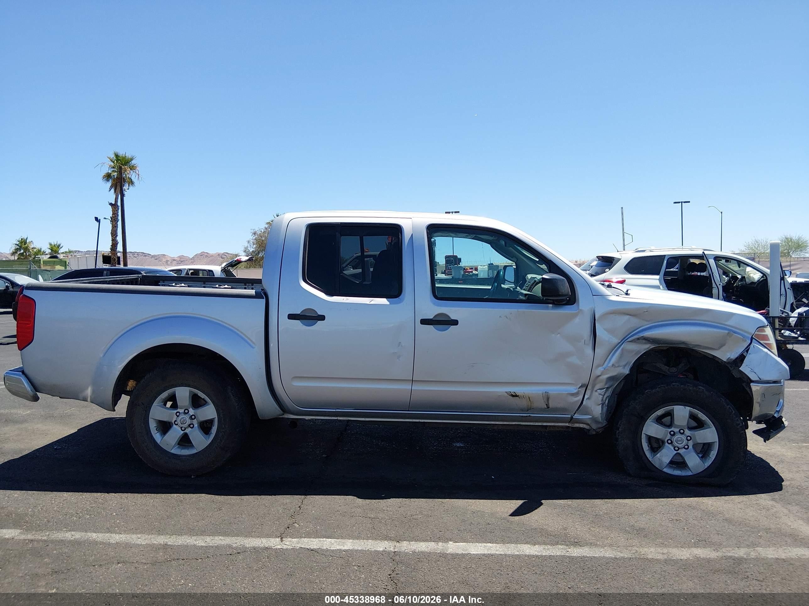 2010 Nissan Frontier Se Silver vin: 1N6AD0EVXAC423131