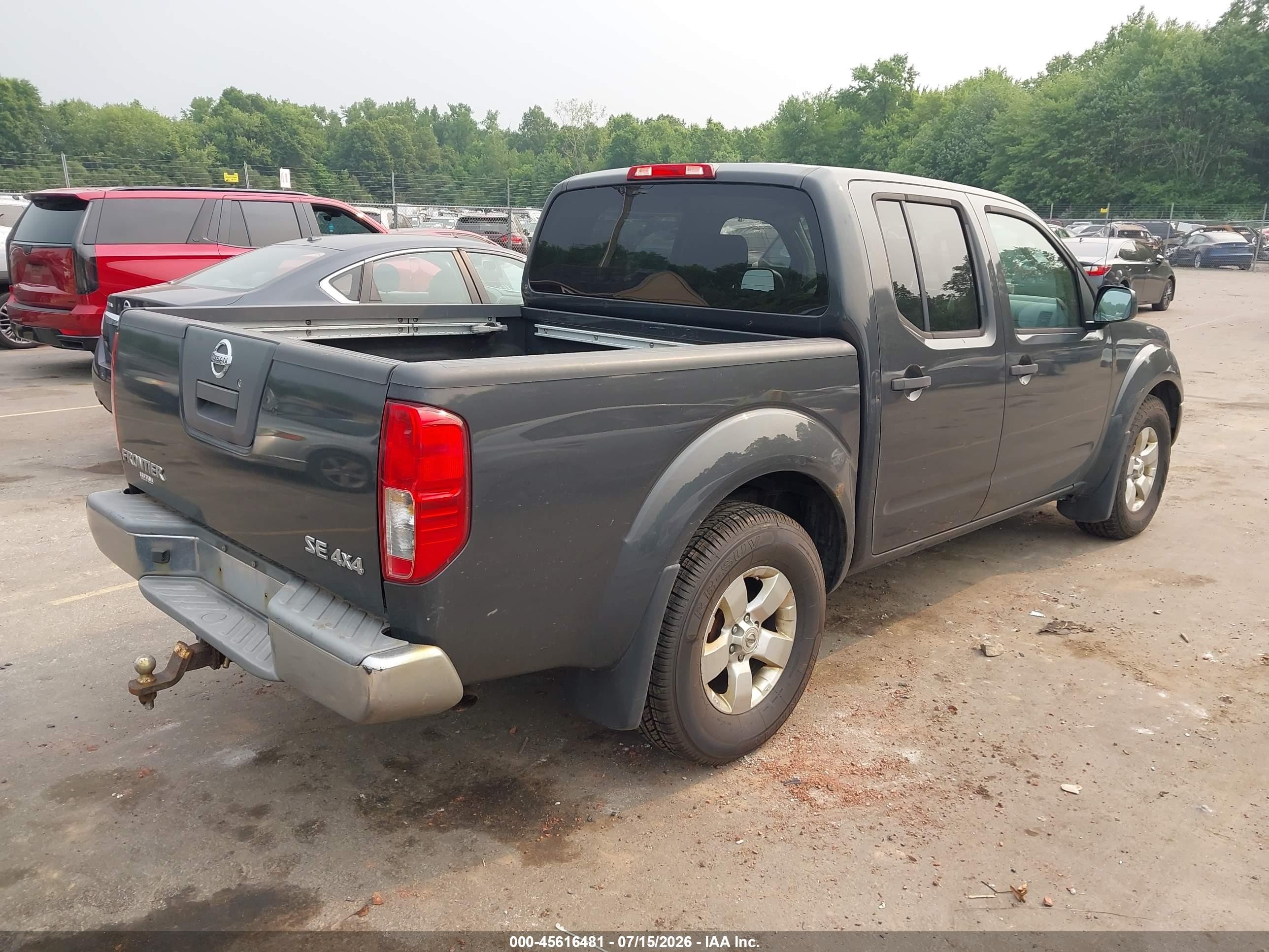 2010 Nissan Frontier Se Black vin: 1N6AD0EVXAC445601