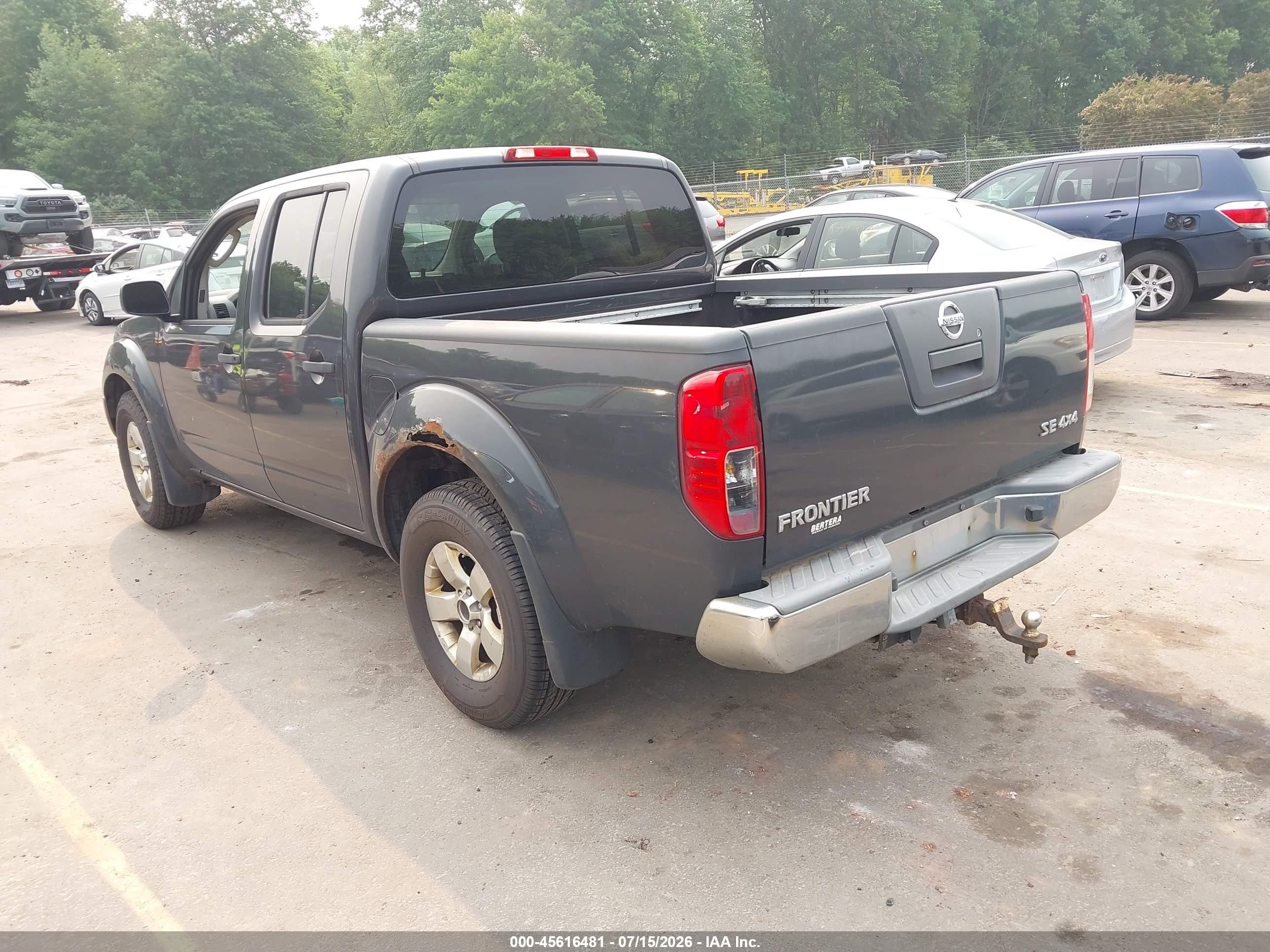 2010 Nissan Frontier Se Black vin: 1N6AD0EVXAC445601