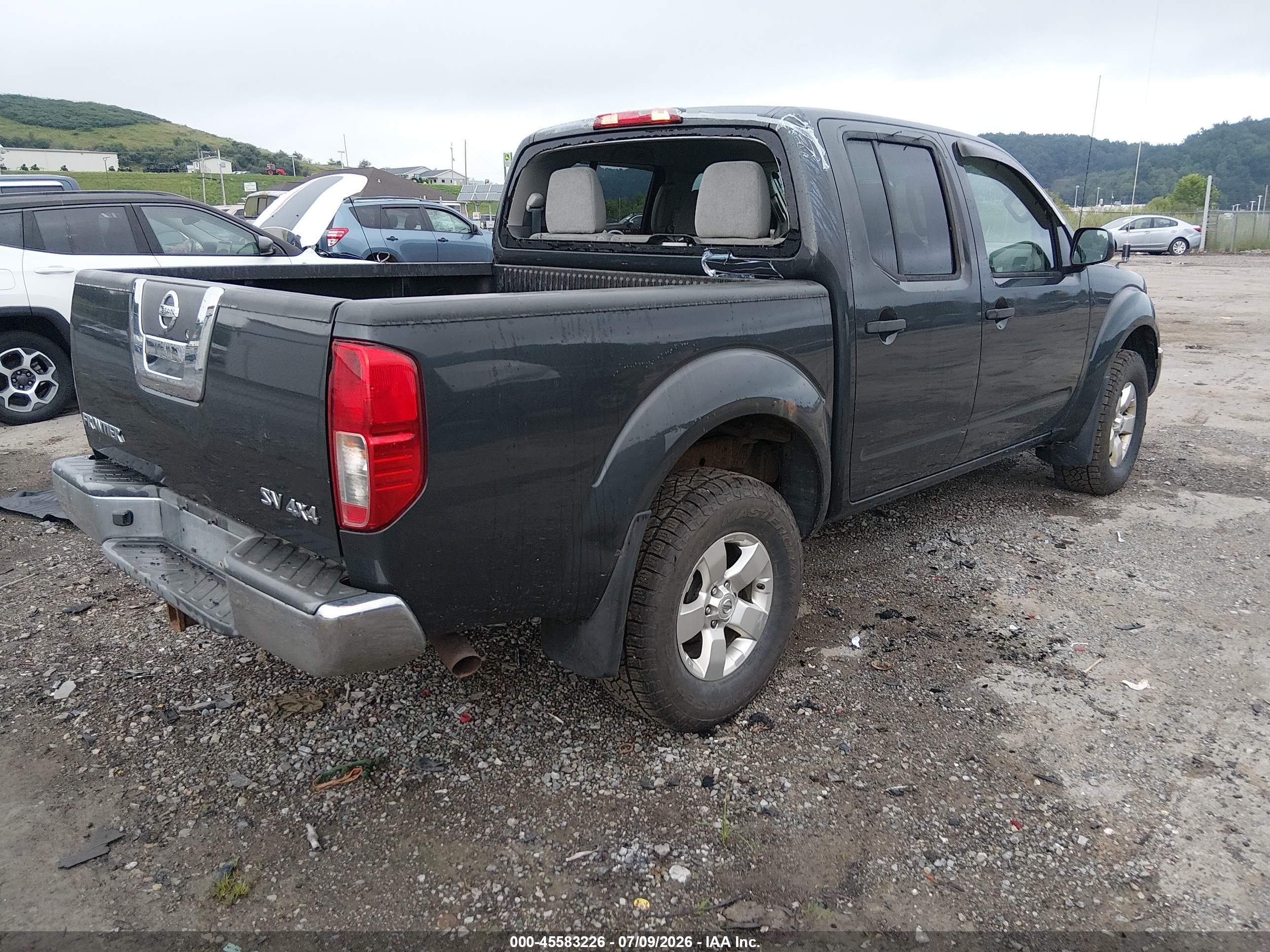 2012 Nissan Frontier Sv Gray vin: 1N6AD0EVXCC441003