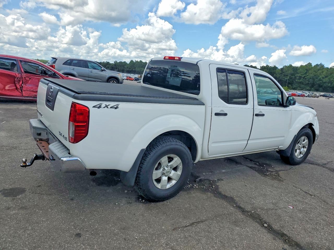 2012 Nissan Frontier S White vin: 1N6AD0EVXCC448078