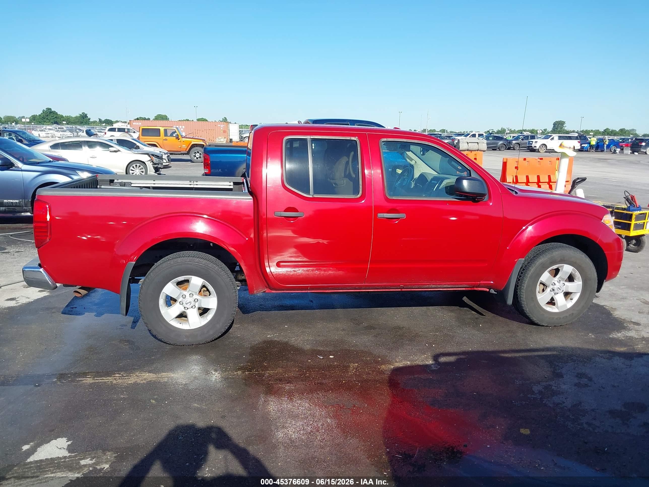 2012 Nissan Frontier Sv Red vin: 1N6AD0EVXCC480965