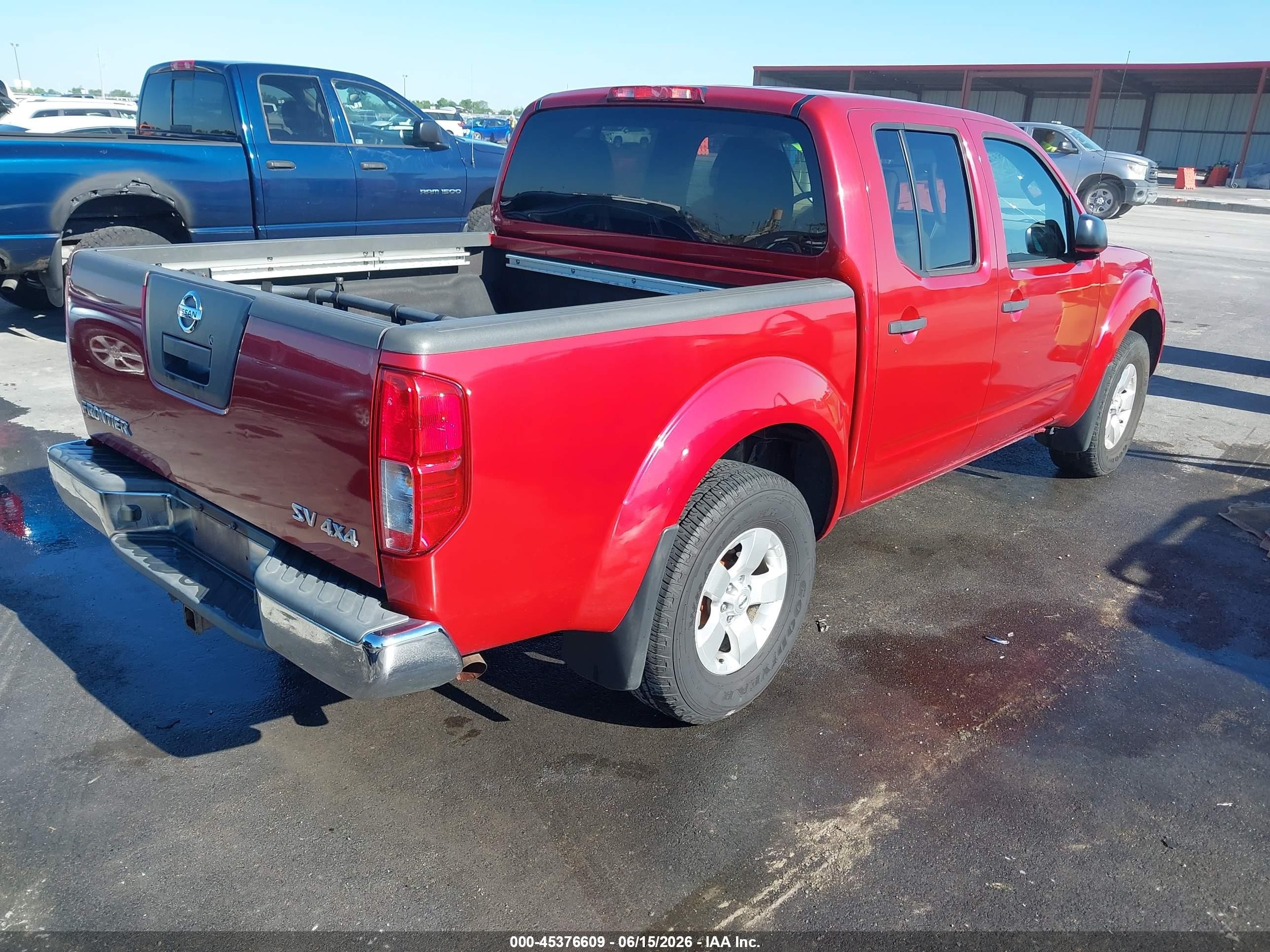 2012 Nissan Frontier Sv Red vin: 1N6AD0EVXCC480965