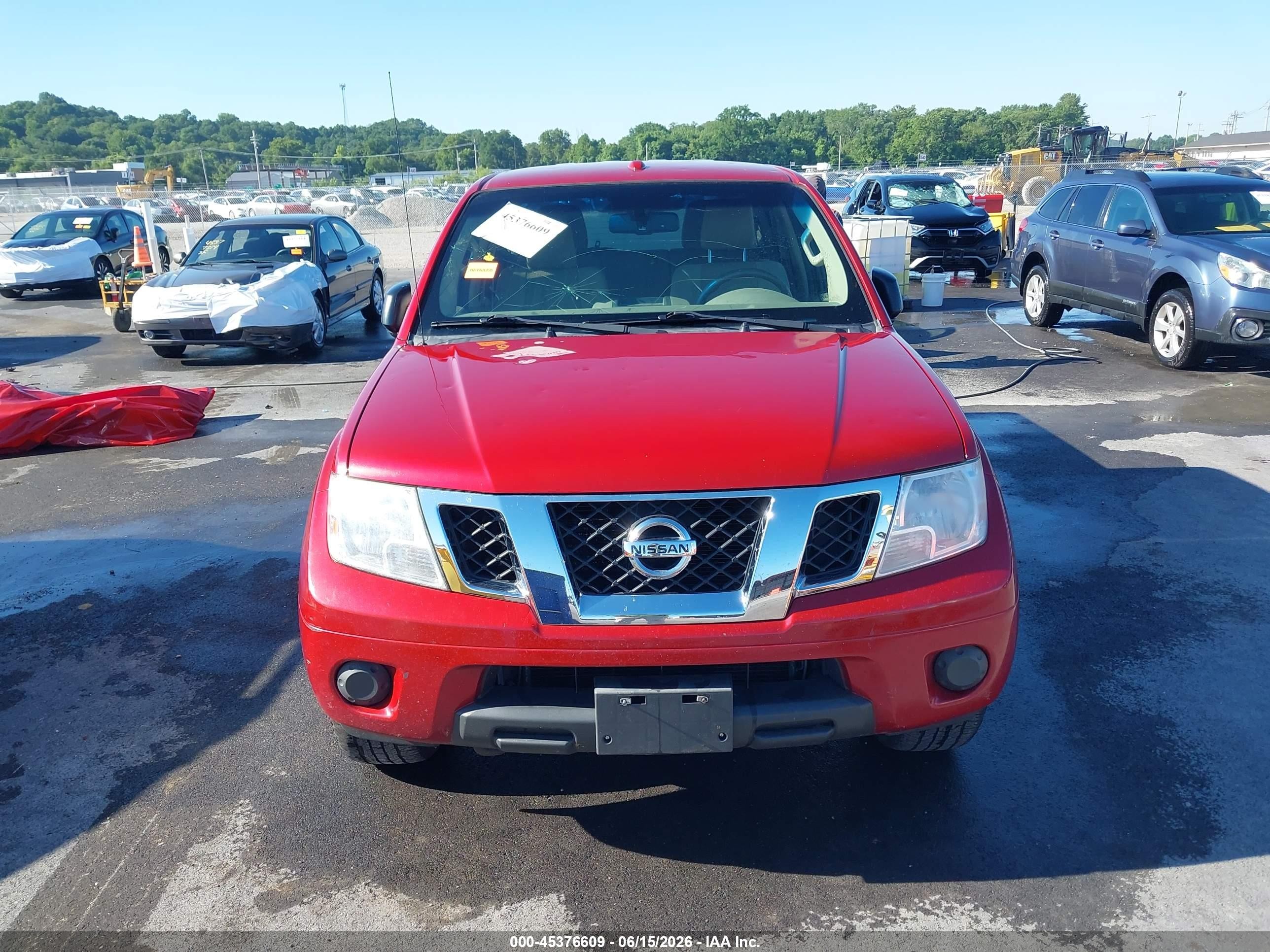 2012 Nissan Frontier Sv Red vin: 1N6AD0EVXCC480965