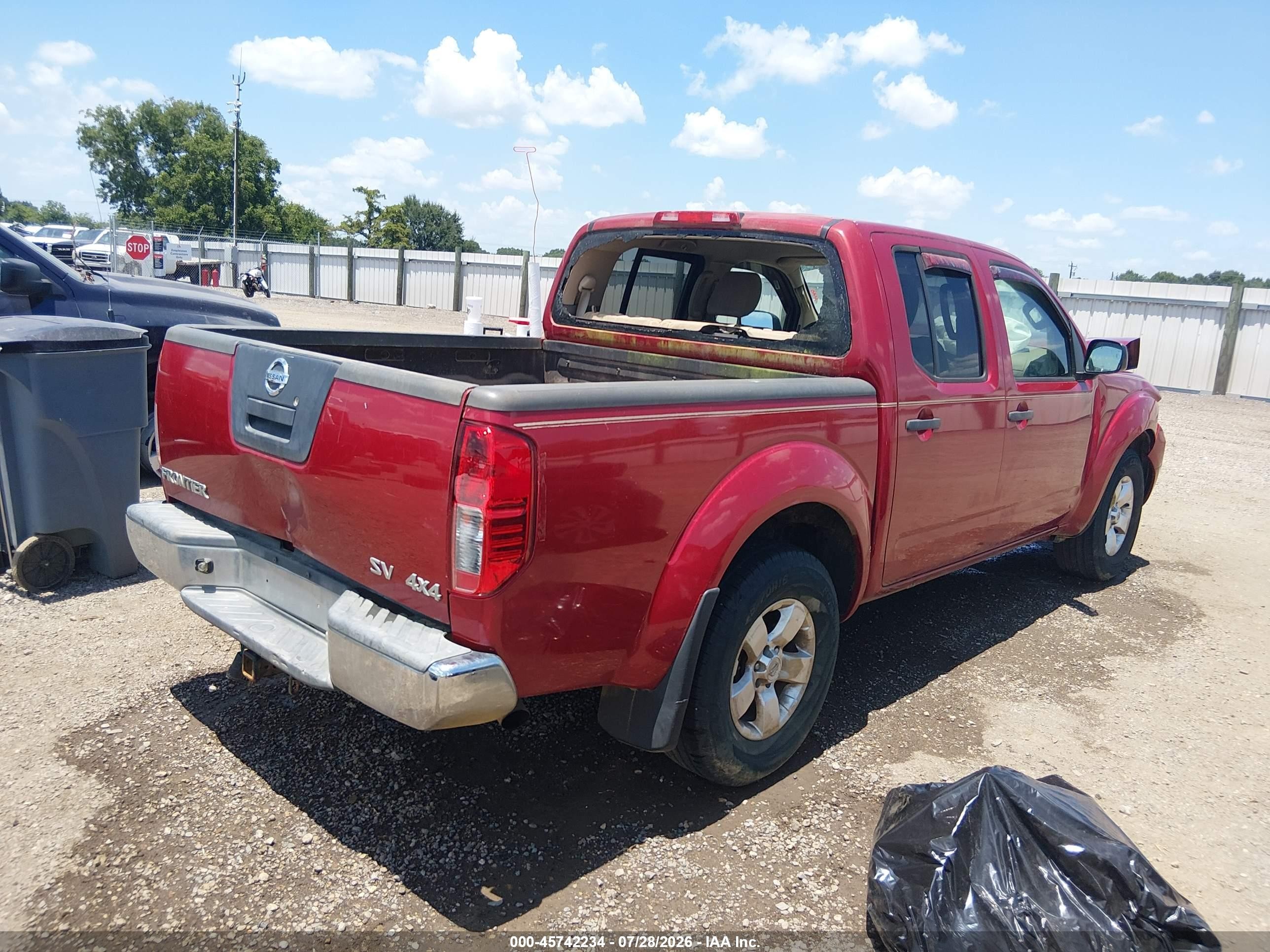 2012 Nissan Frontier Sv Красный vin: 1N6AD0EVXCC483963