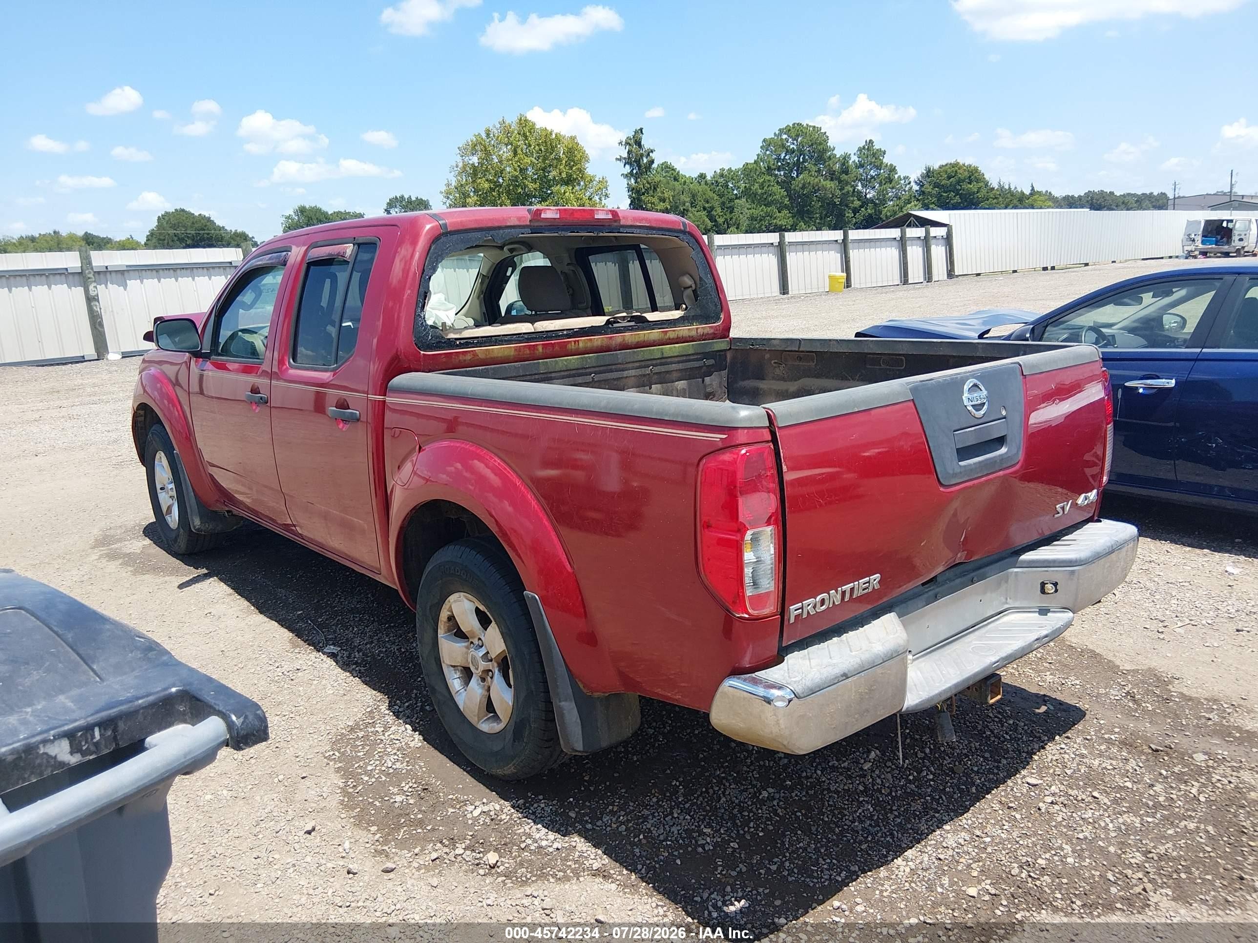 2012 Nissan Frontier Sv Красный vin: 1N6AD0EVXCC483963