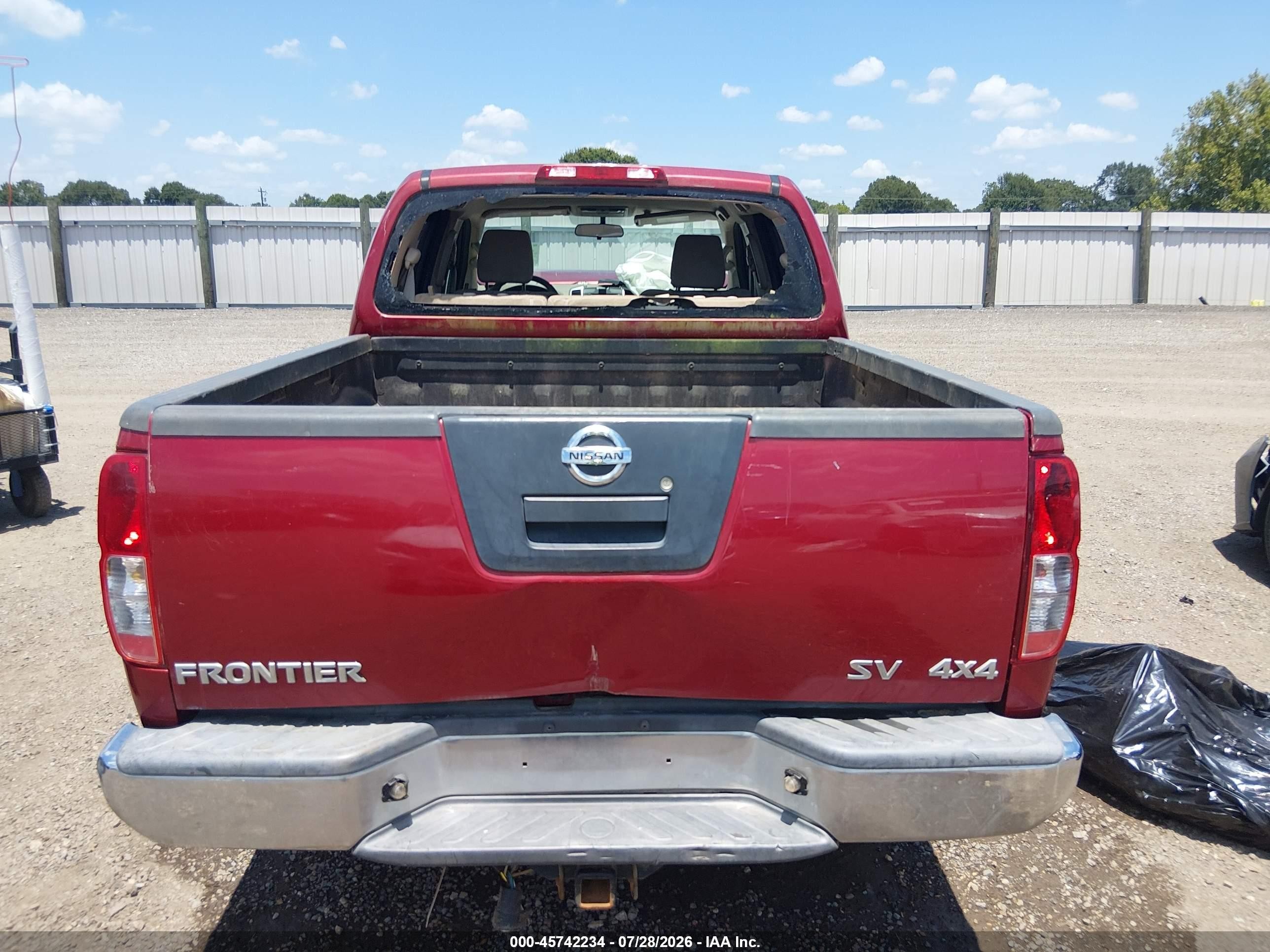 2012 Nissan Frontier Sv Красный vin: 1N6AD0EVXCC483963