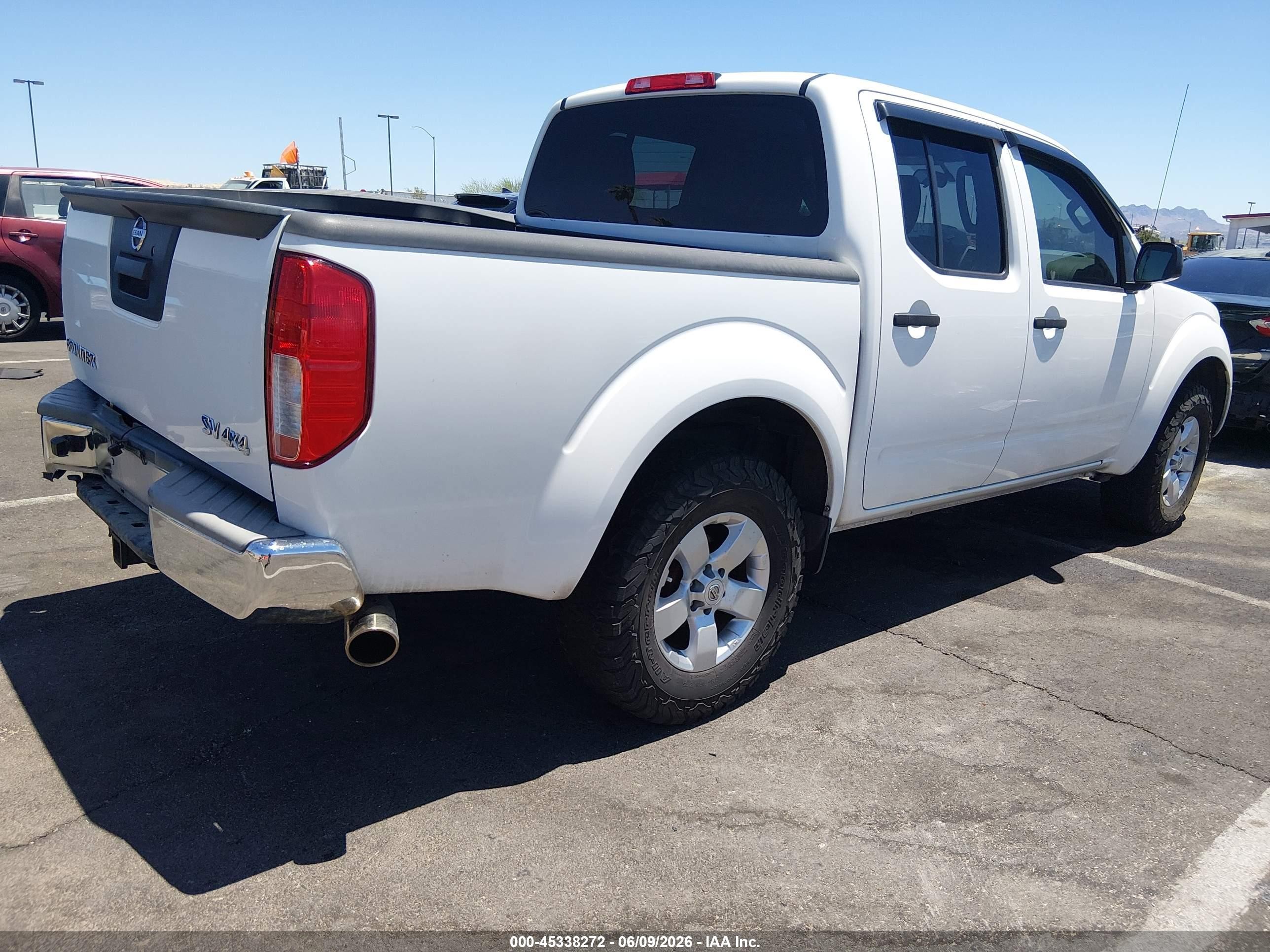 2013 Nissan Frontier Sv White vin: 1N6AD0EVXDN715631