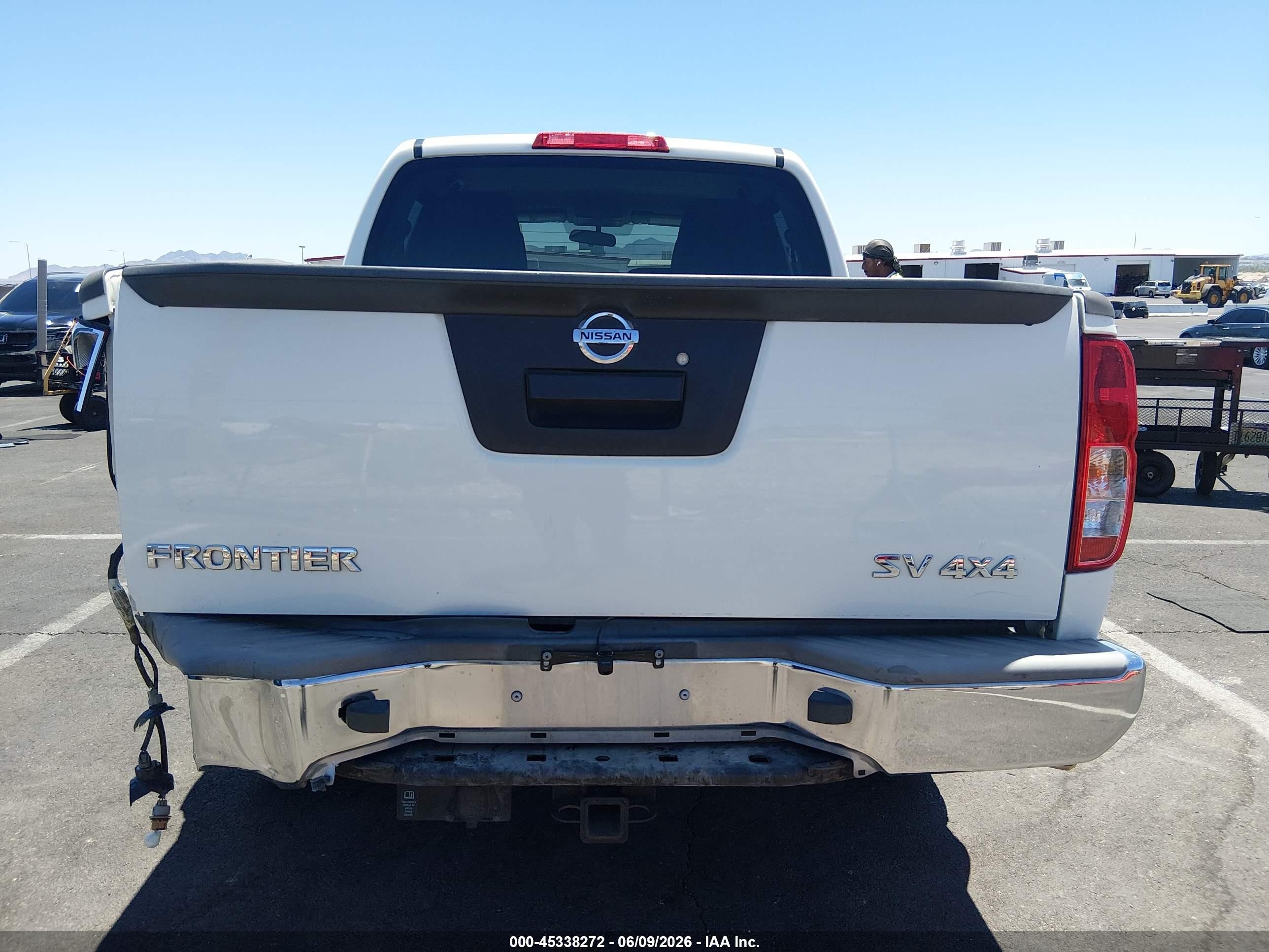 2013 Nissan Frontier Sv White vin: 1N6AD0EVXDN715631