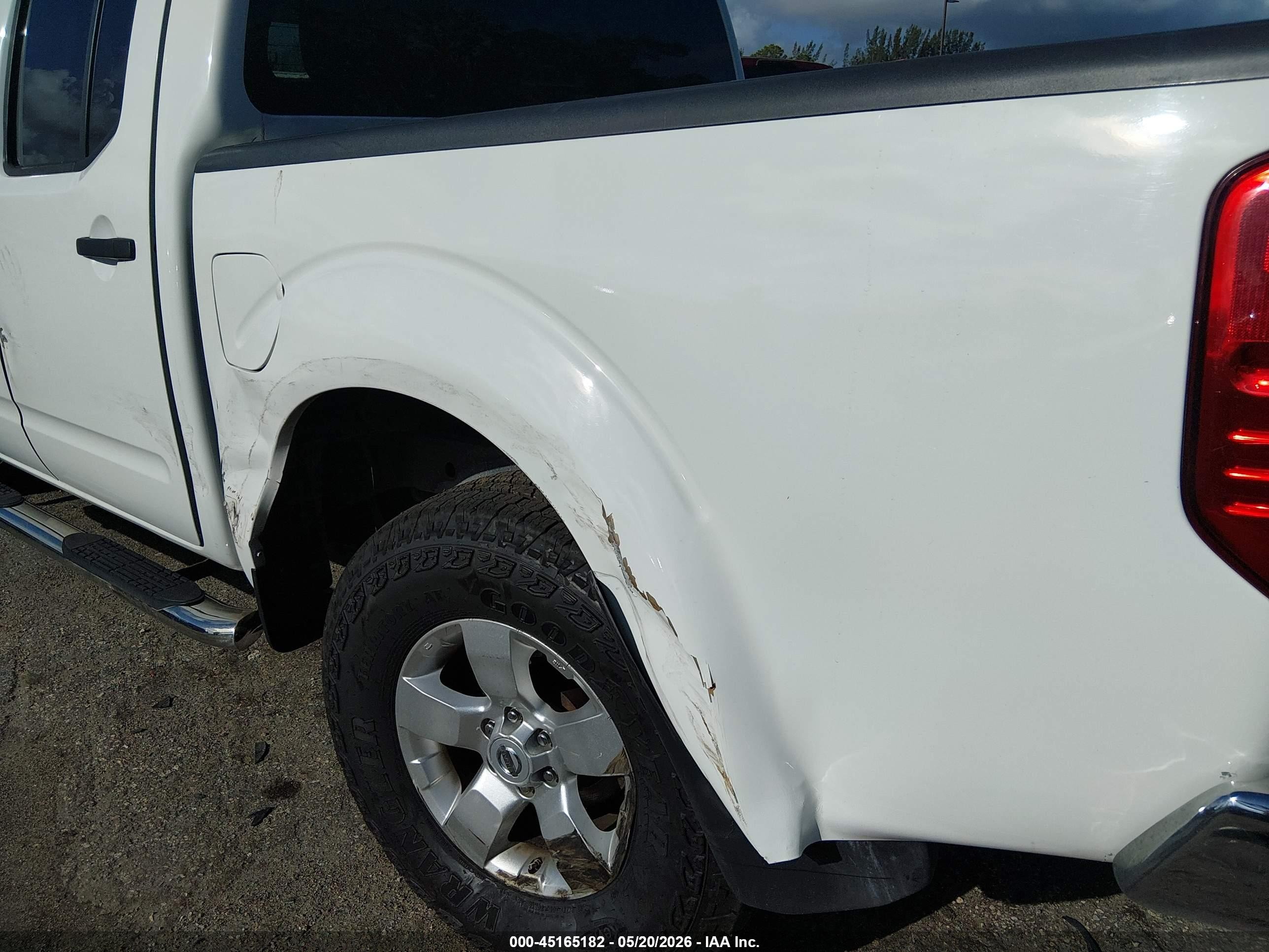 2013 Nissan Frontier Sv White vin: 1N6AD0EVXDN747270