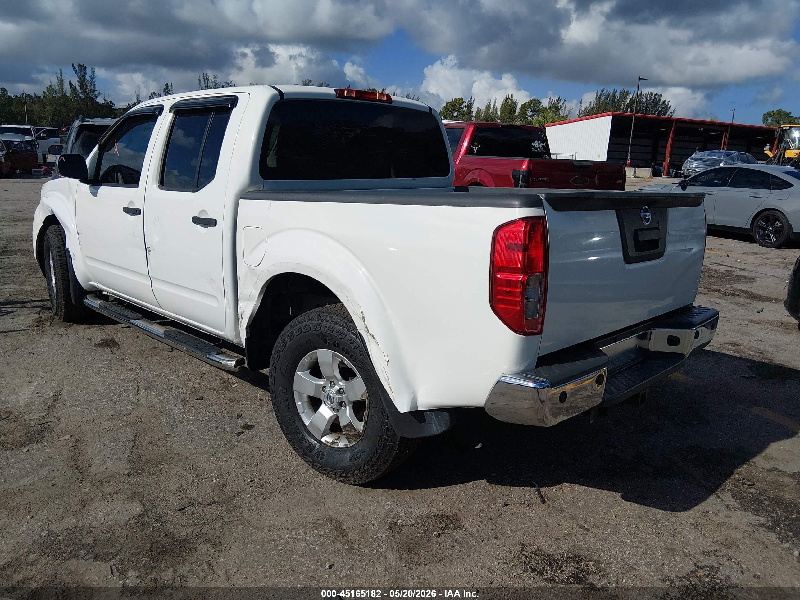 2013 Nissan Frontier Sv White vin: 1N6AD0EVXDN747270