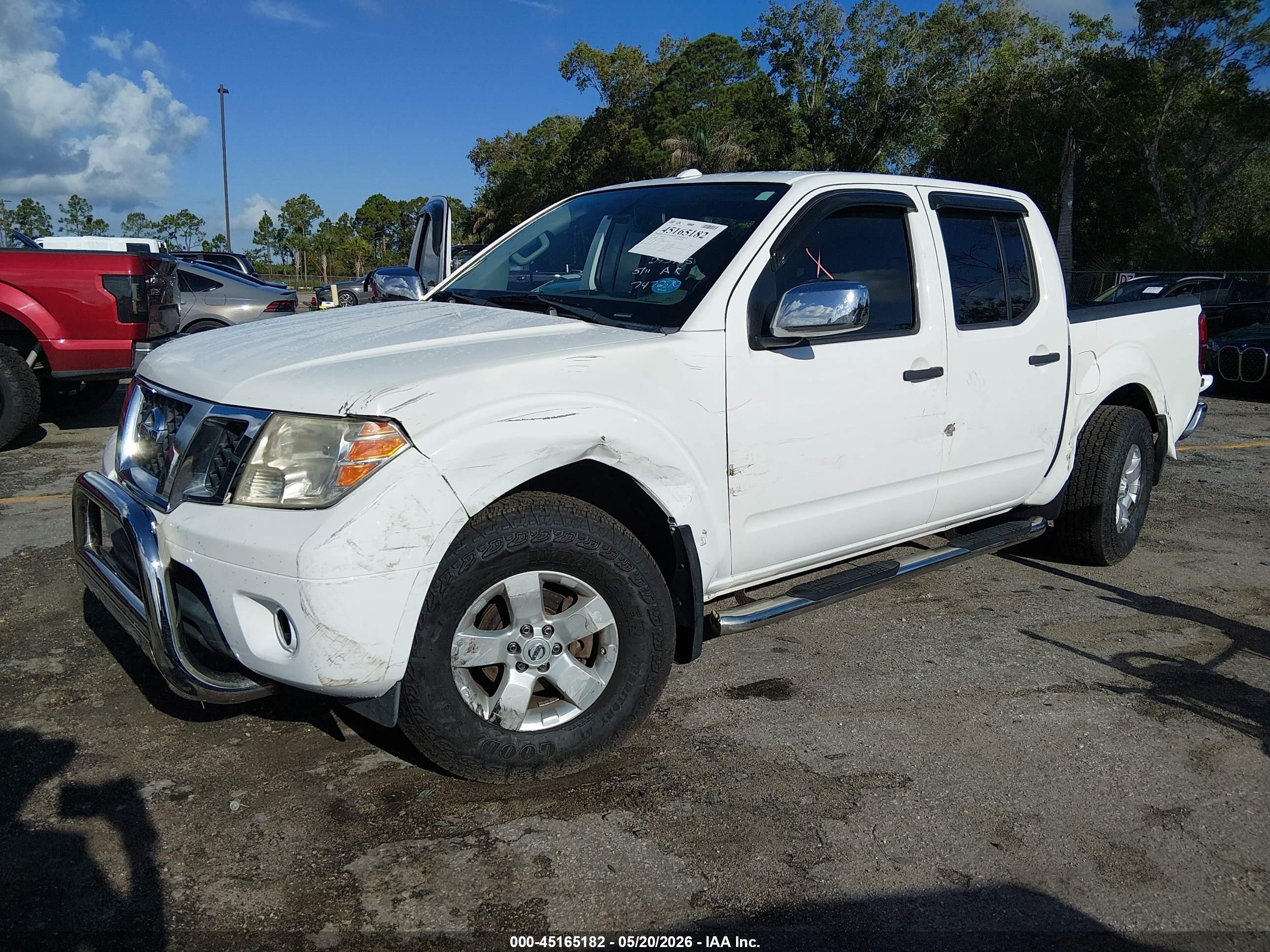 2013 Nissan Frontier Sv White vin: 1N6AD0EVXDN747270