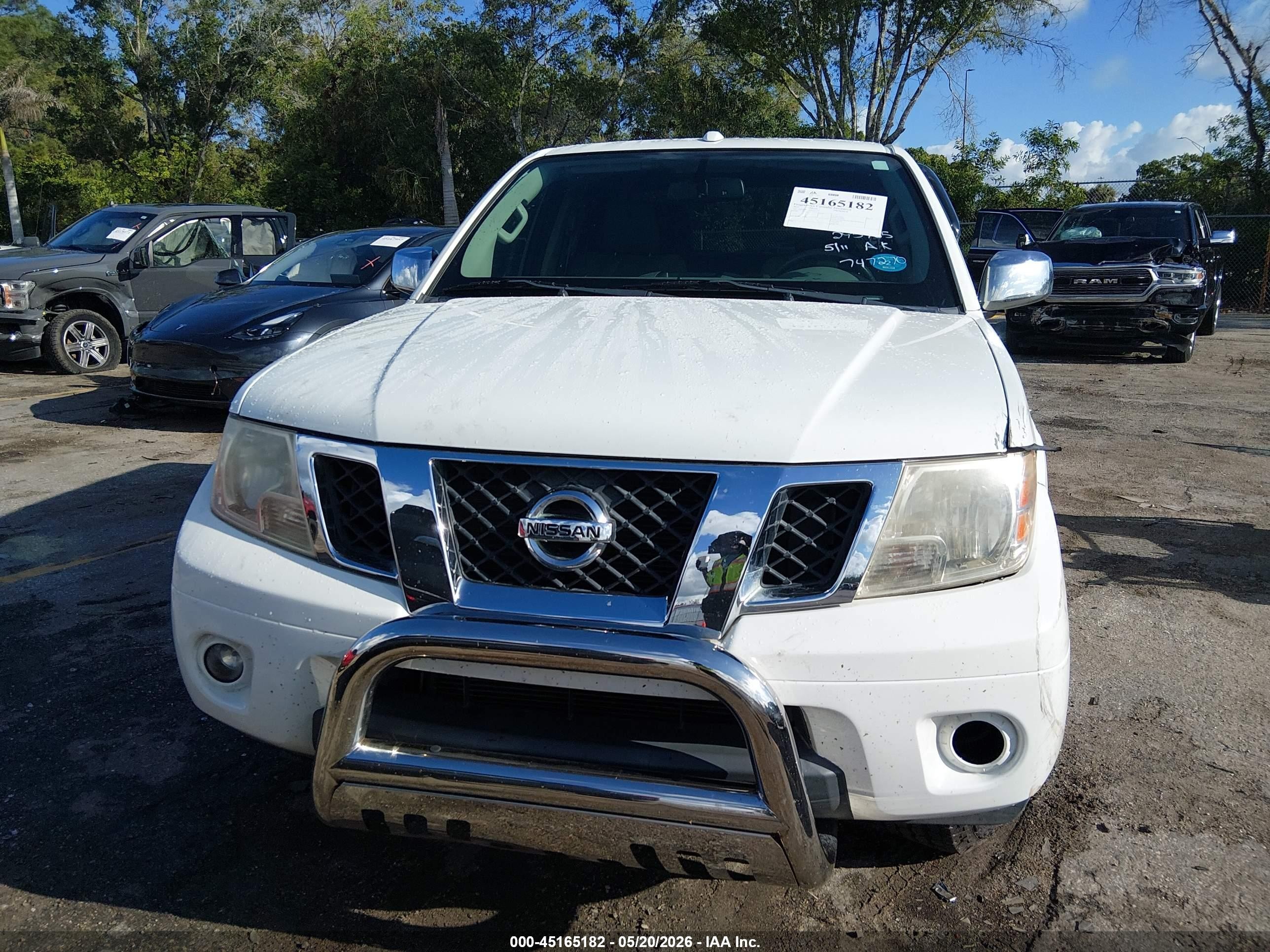 2013 Nissan Frontier Sv White vin: 1N6AD0EVXDN747270