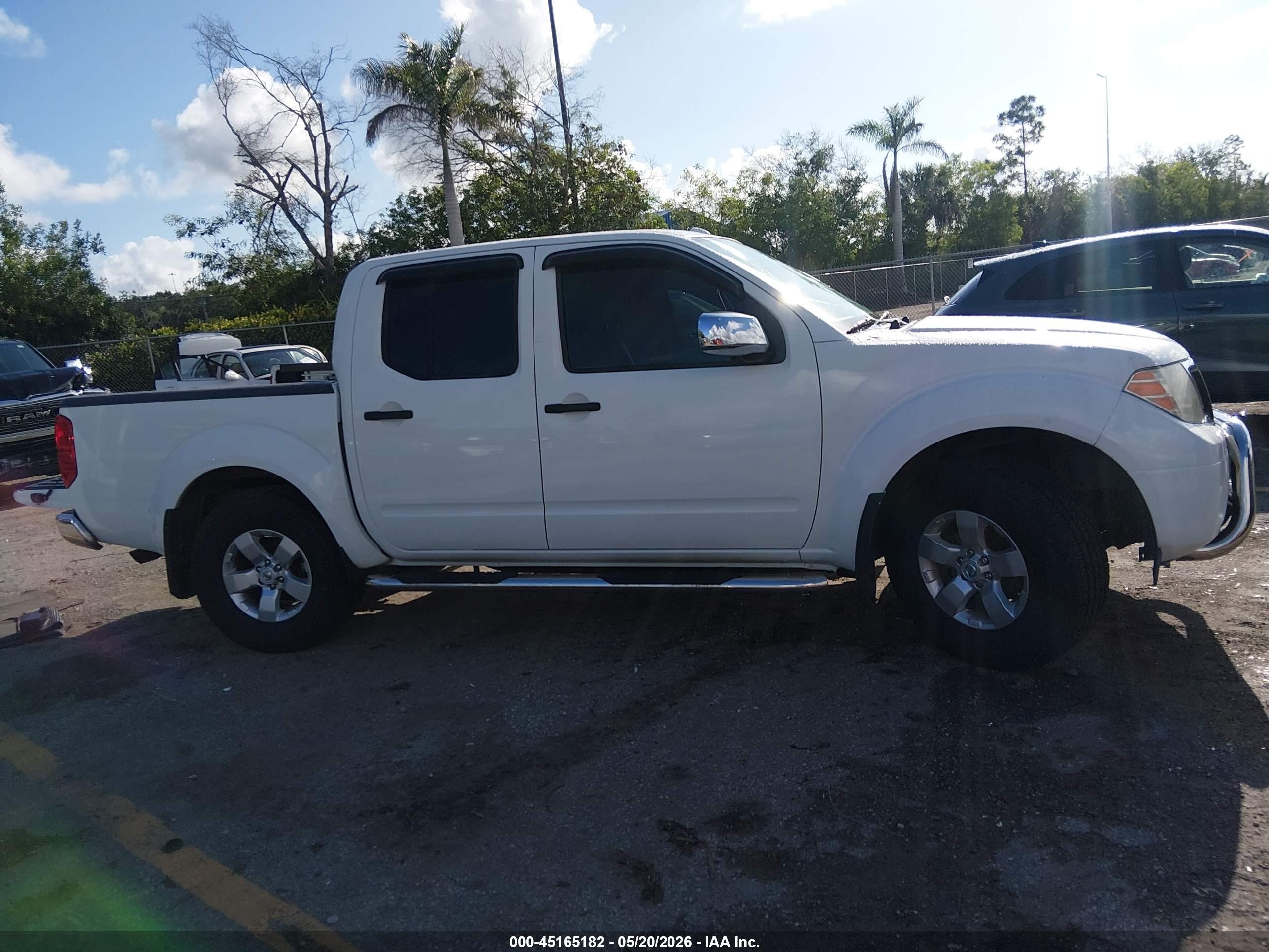 2013 Nissan Frontier Sv White vin: 1N6AD0EVXDN747270