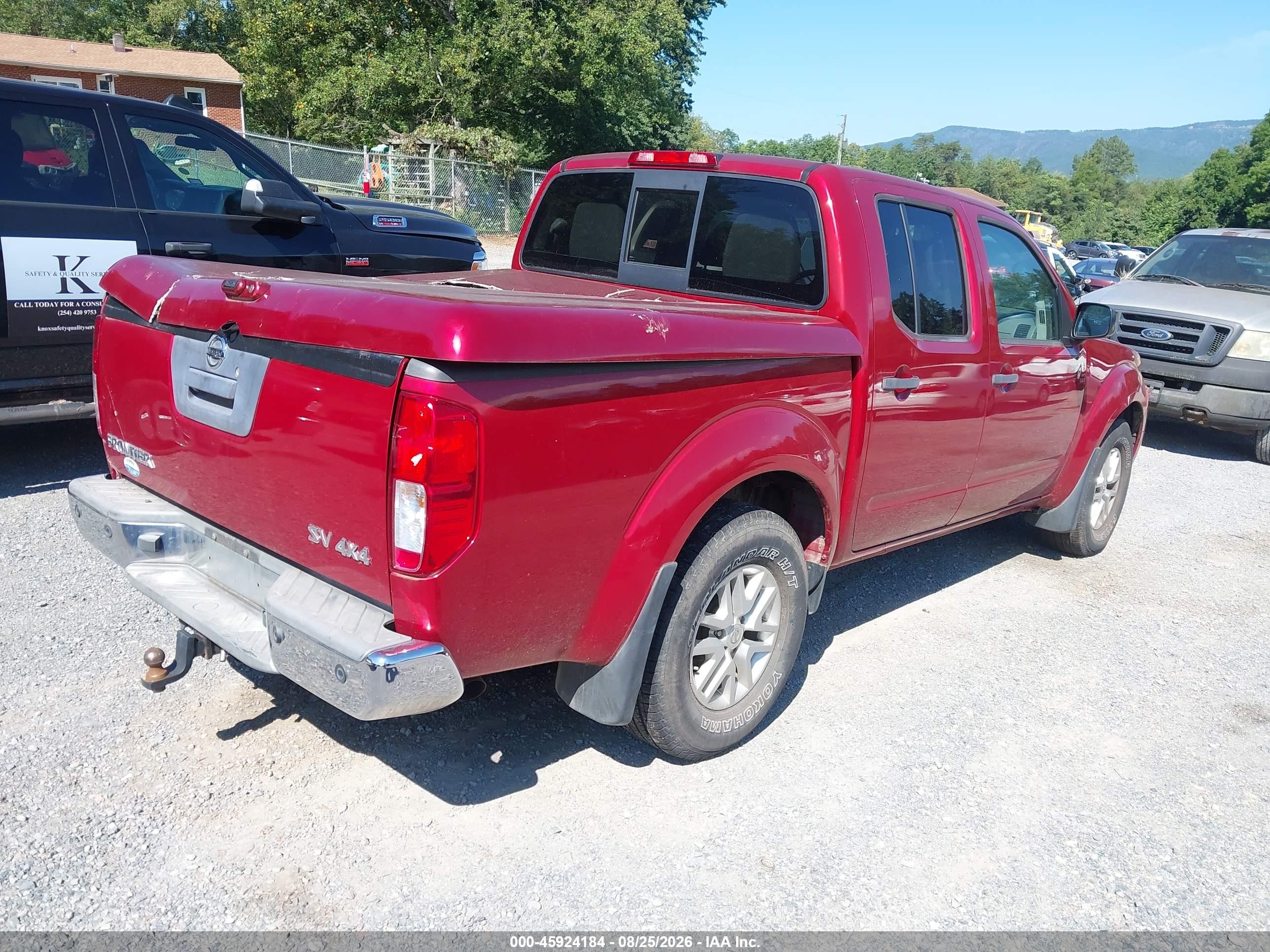 2014 Nissan Frontier Sv Красный vin: 1N6AD0EVXEN733323