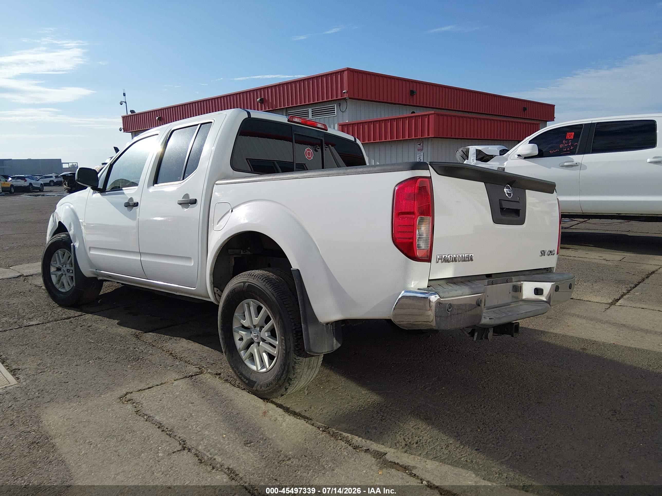 2014 Nissan Frontier Sv White vin: 1N6AD0EVXEN744516