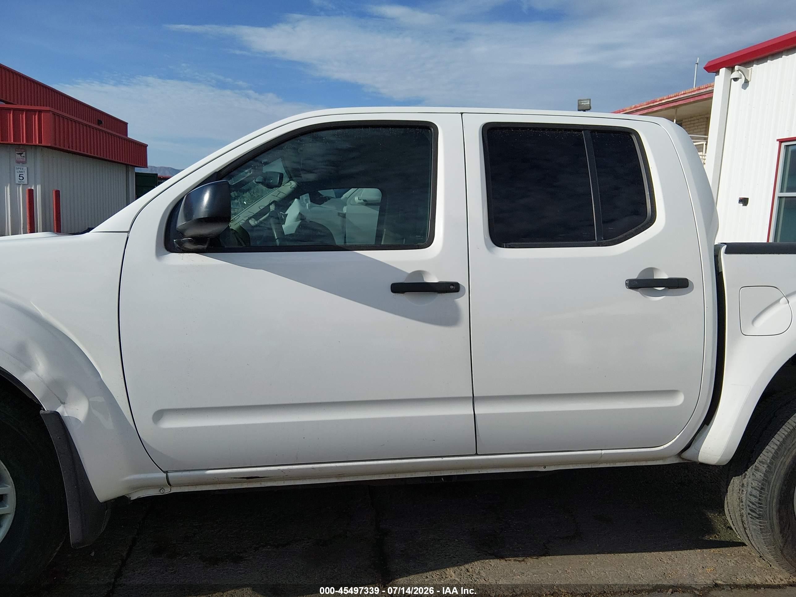 2014 Nissan Frontier Sv White vin: 1N6AD0EVXEN744516