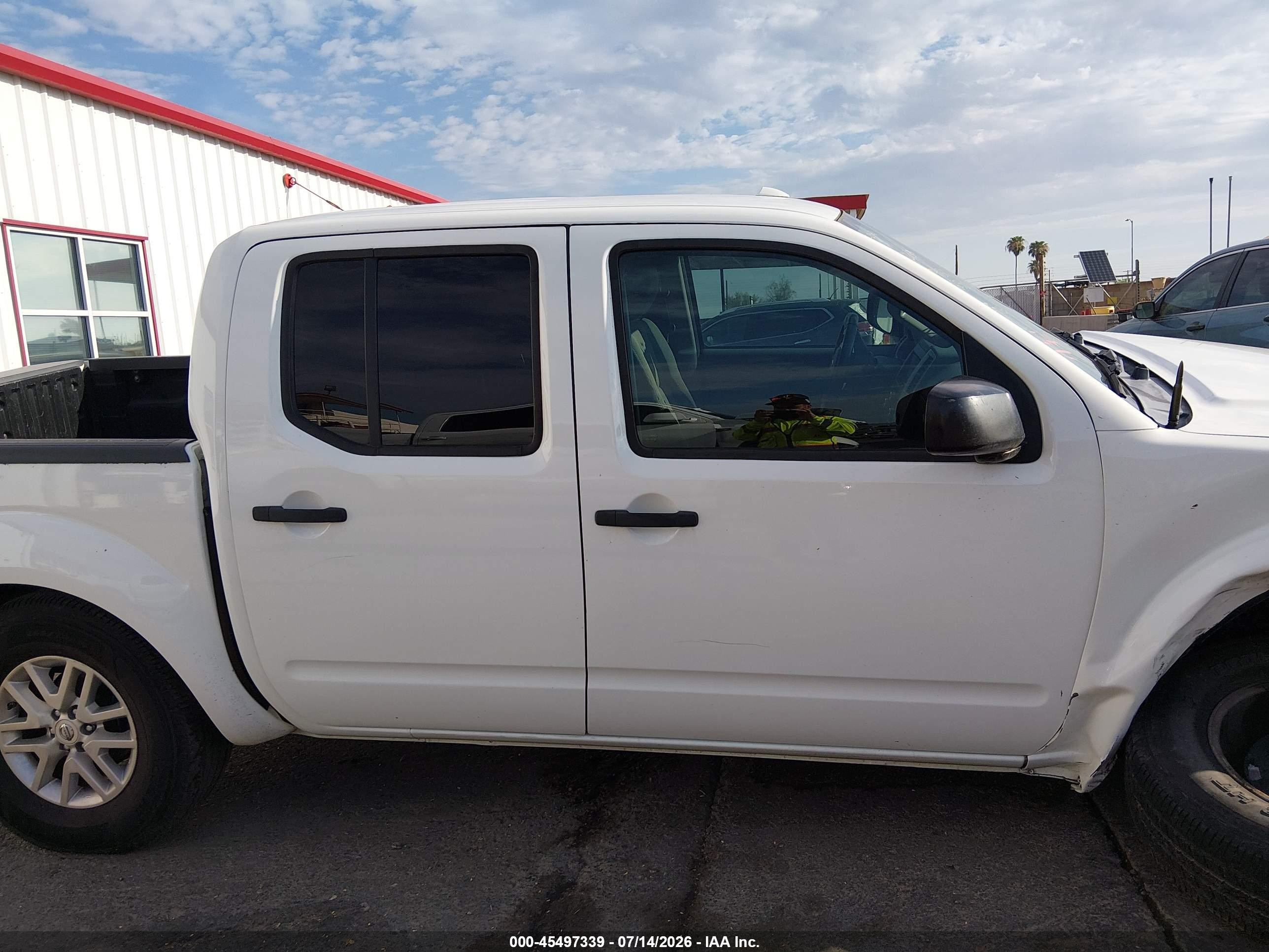 2014 Nissan Frontier Sv White vin: 1N6AD0EVXEN744516