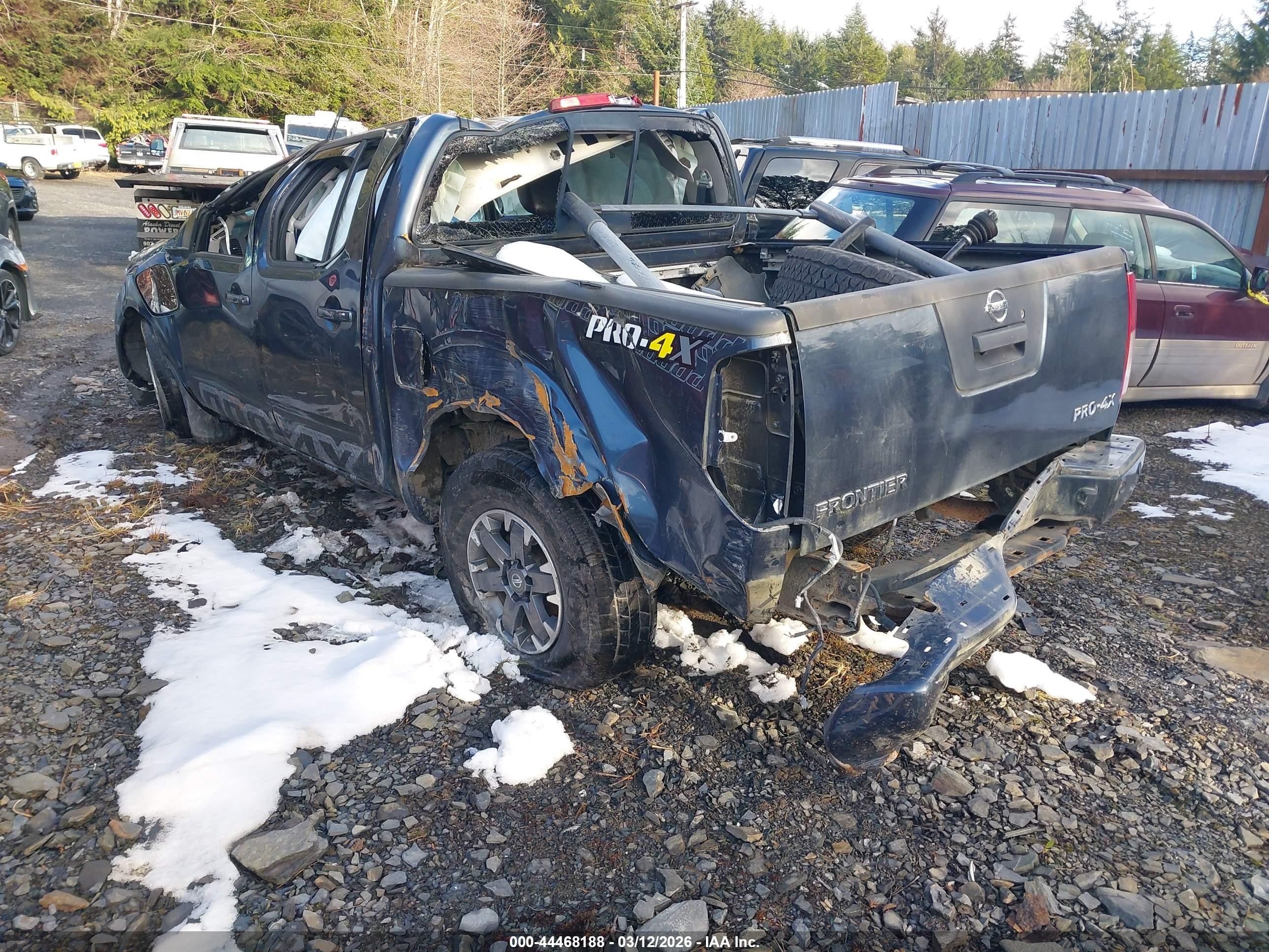 2014 Nissan Frontier Pro-4x Dark Blue vin: 1N6AD0EVXEN758660