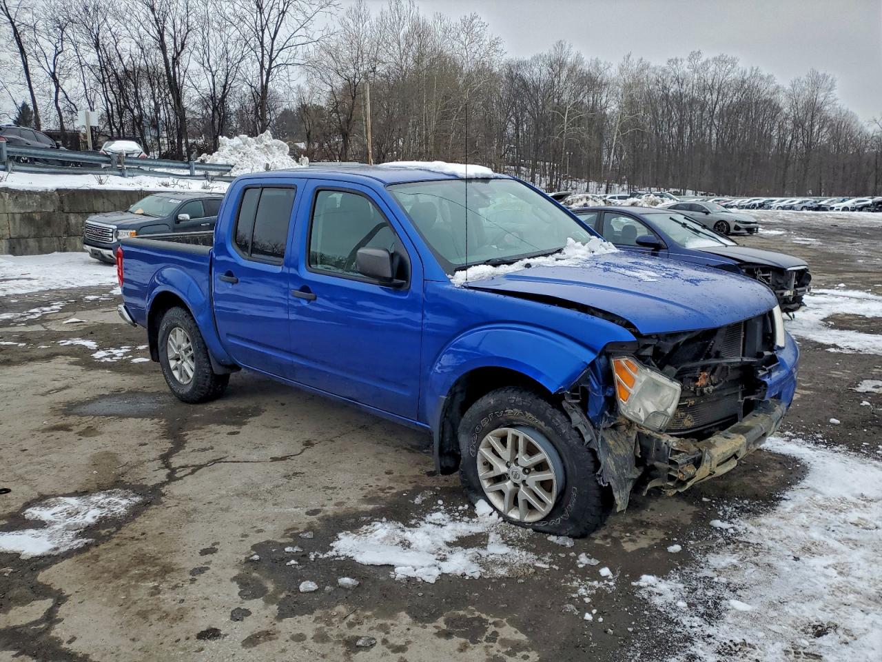 2015 Nissan Frontier S Blue vin: 1N6AD0EVXFN702283