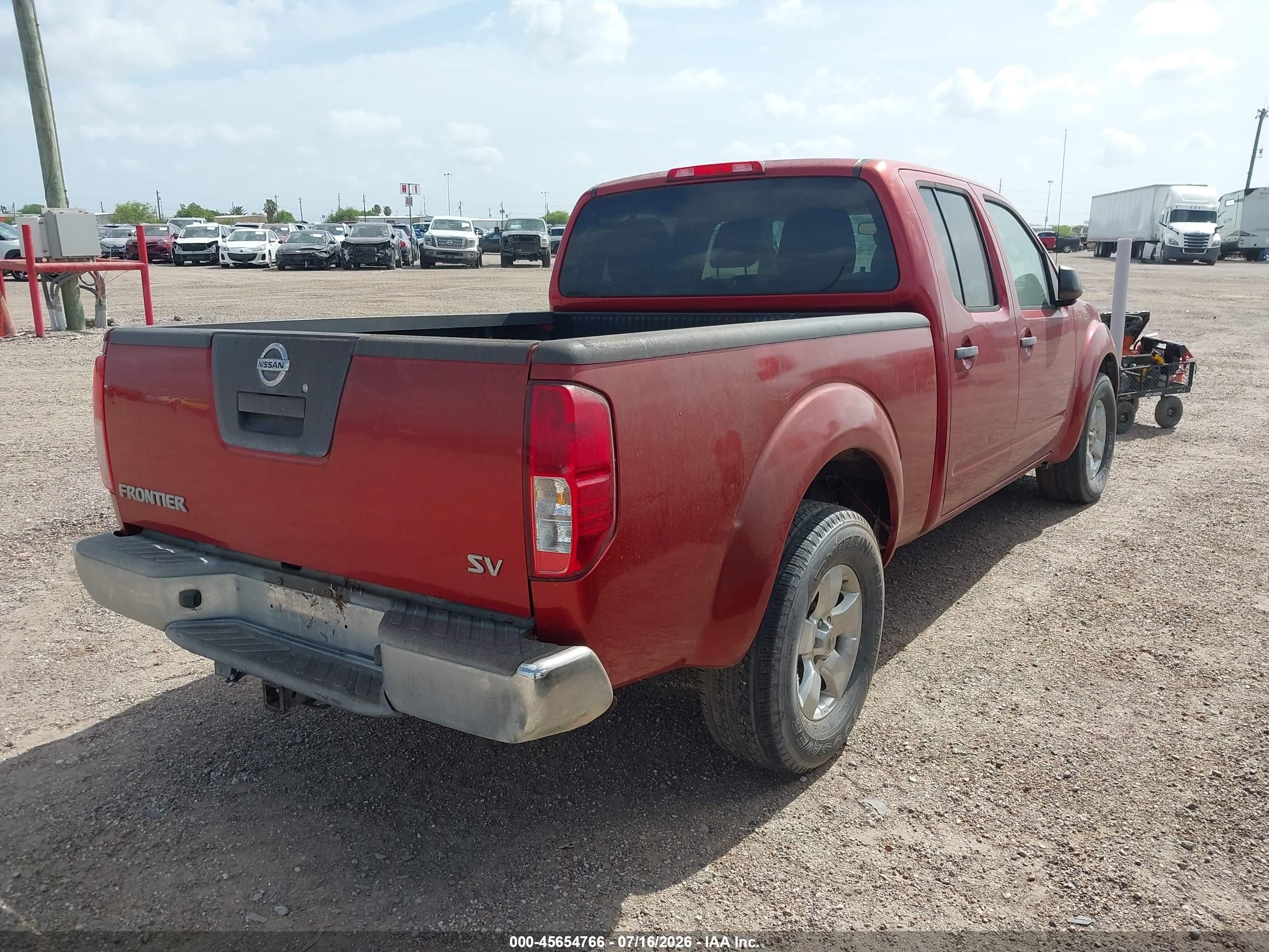 2012 Nissan Frontier Sv Red vin: 1N6AD0FR1CC440677