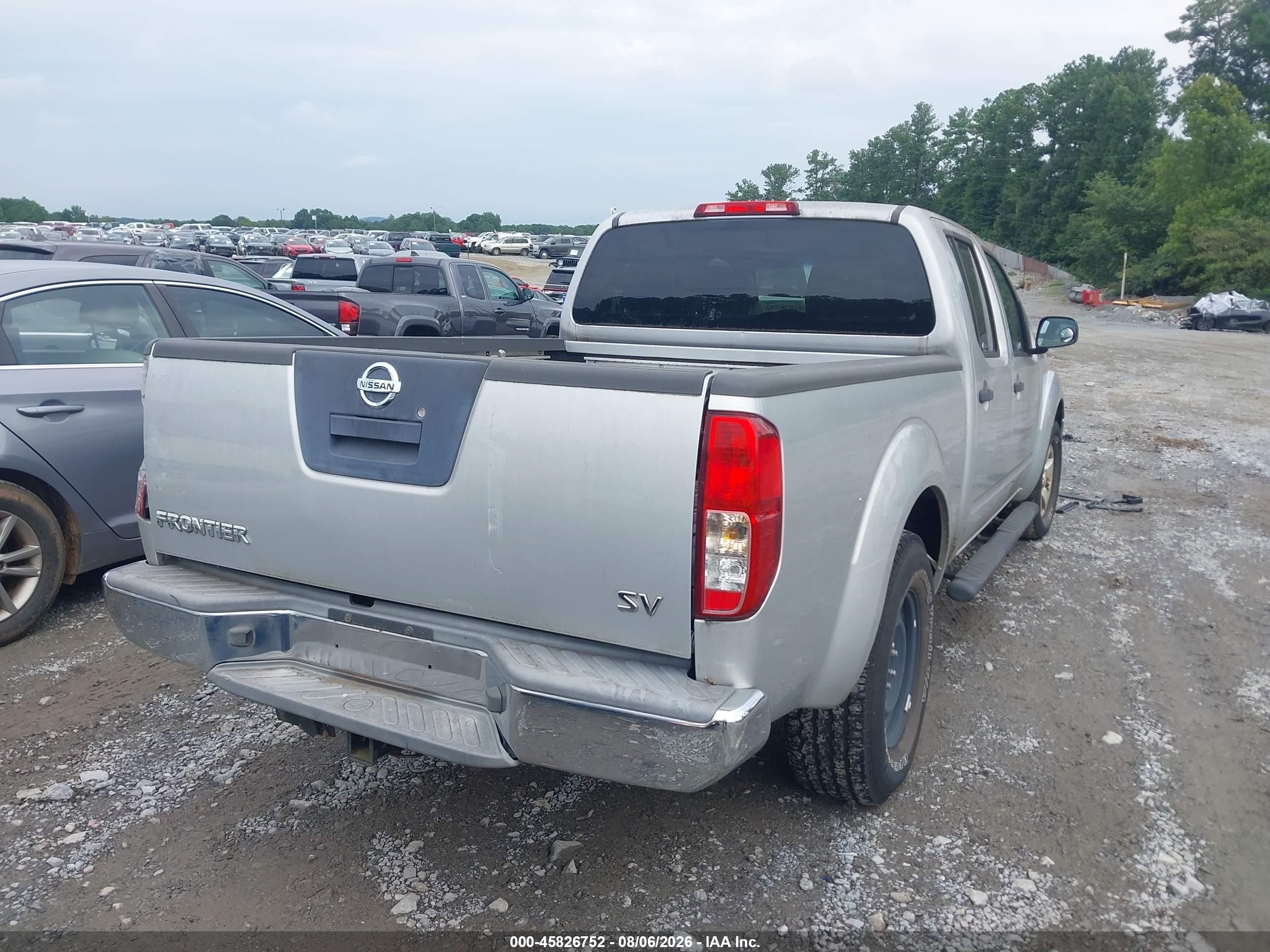 2011 Nissan Frontier Sv Silver vin: 1N6AD0FR6BC408421