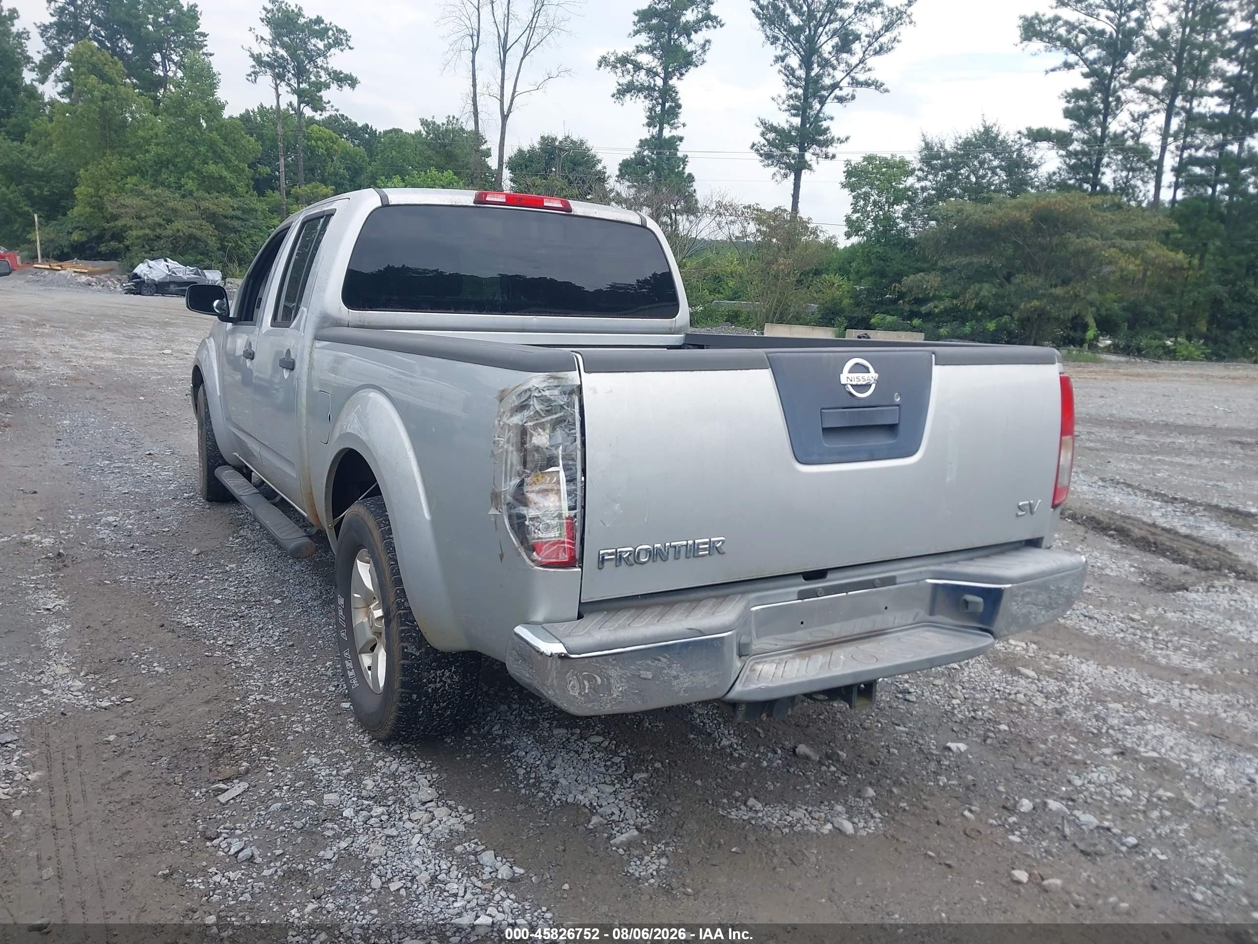 2011 Nissan Frontier Sv Silver vin: 1N6AD0FR6BC408421