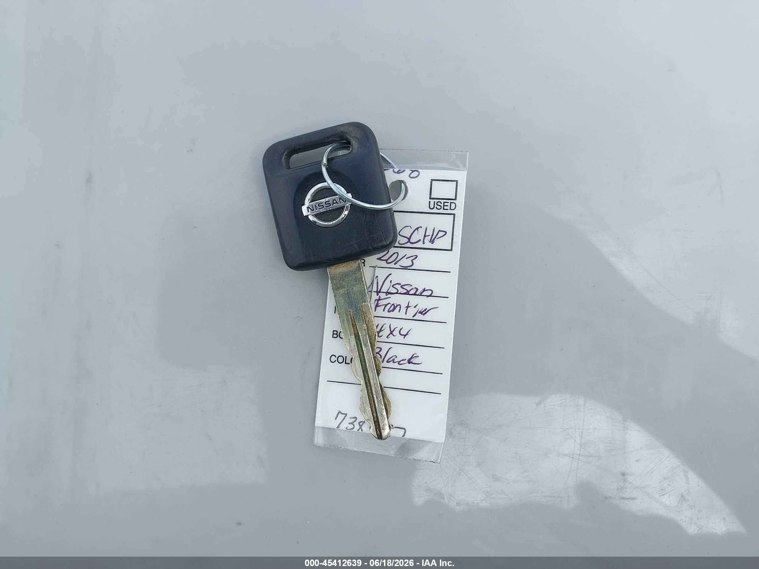 2013 Nissan Frontier Sv Черный vin: 1N6AD0FR6DN738437