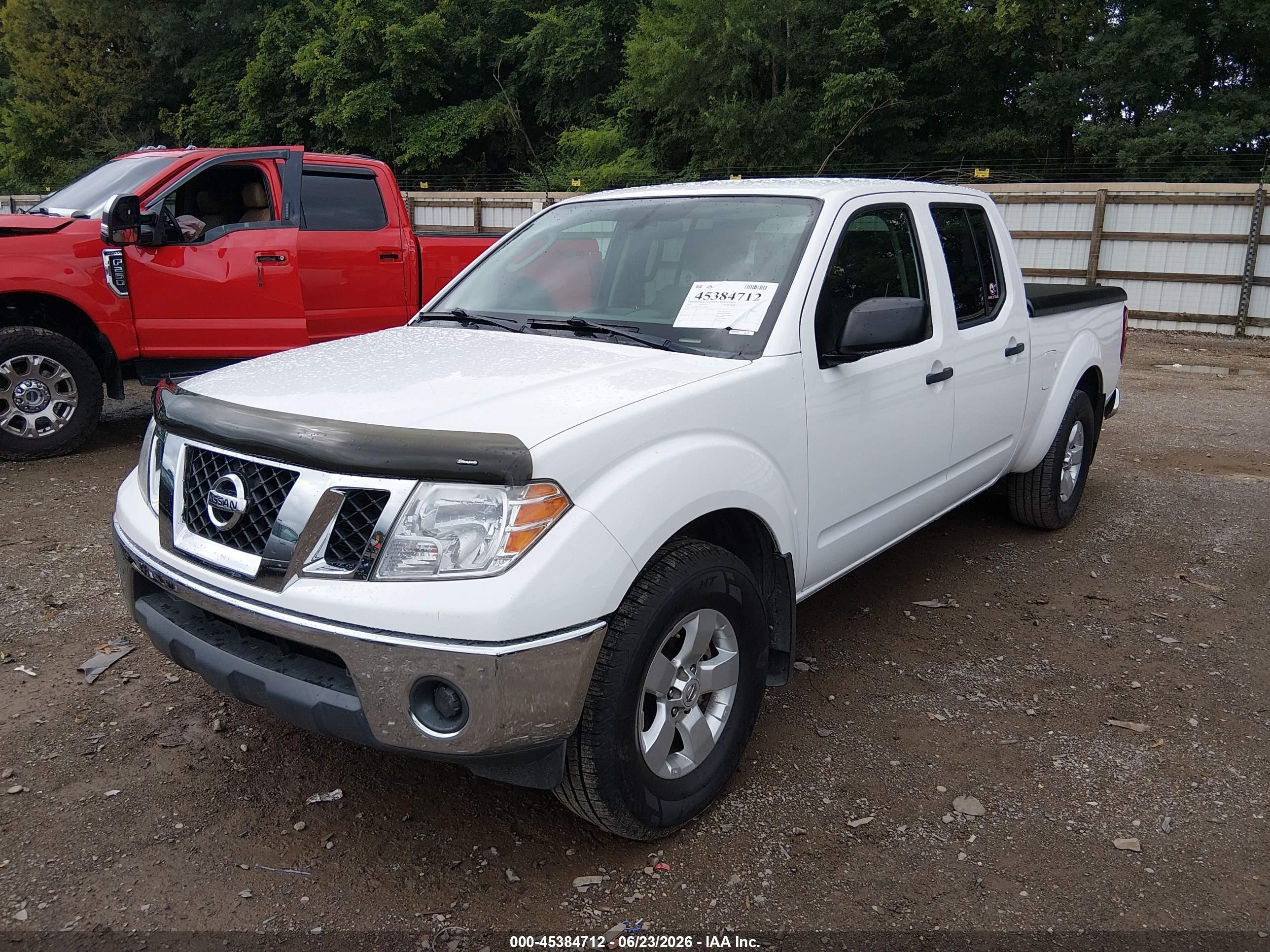 2010 Nissan Frontier Se White vin: 1N6AD0FR8AC432203
