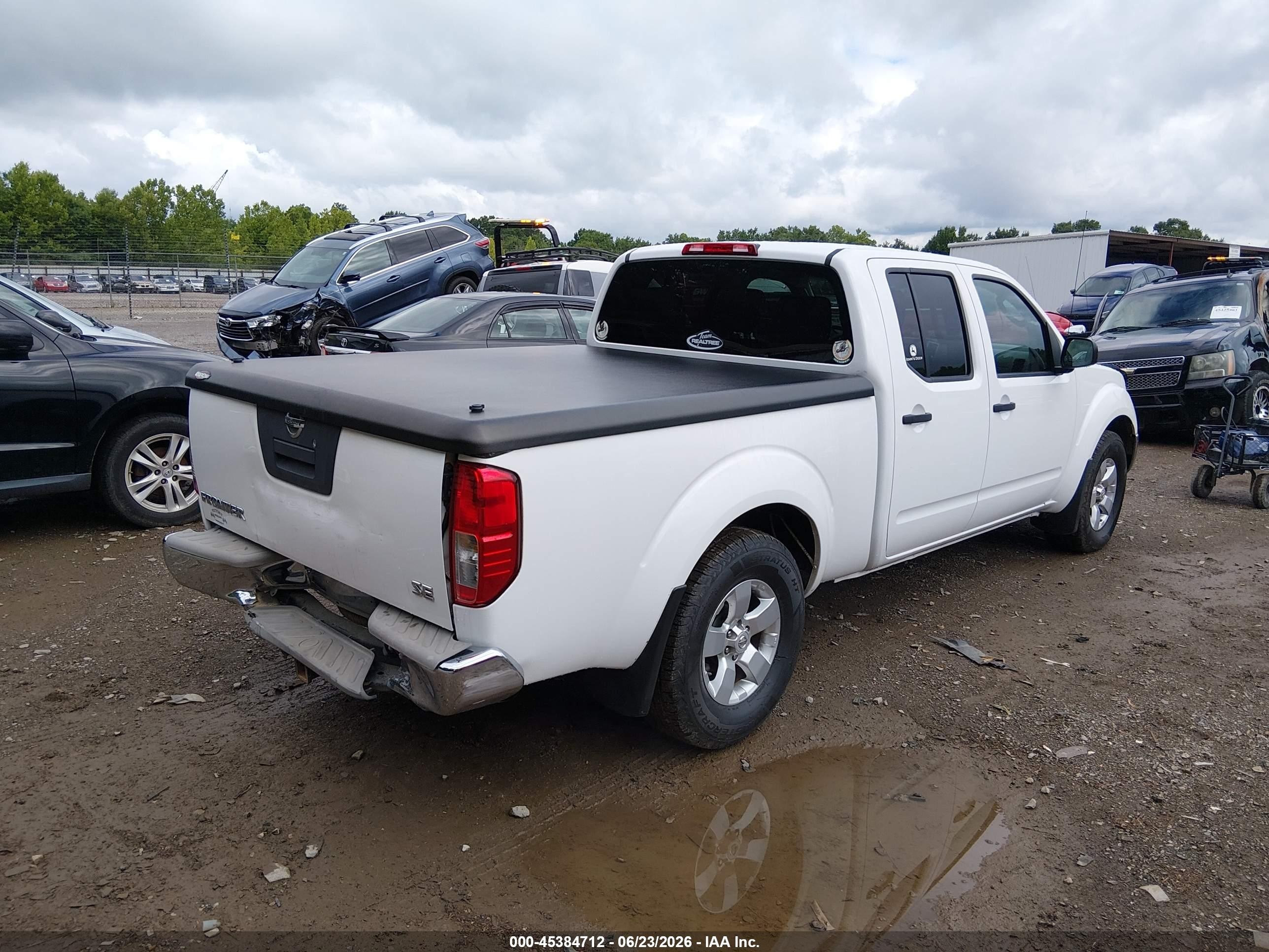 2010 Nissan Frontier Se White vin: 1N6AD0FR8AC432203