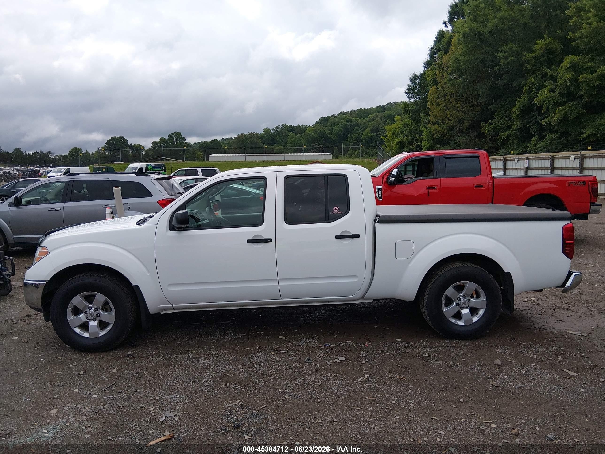 2010 Nissan Frontier Se White vin: 1N6AD0FR8AC432203