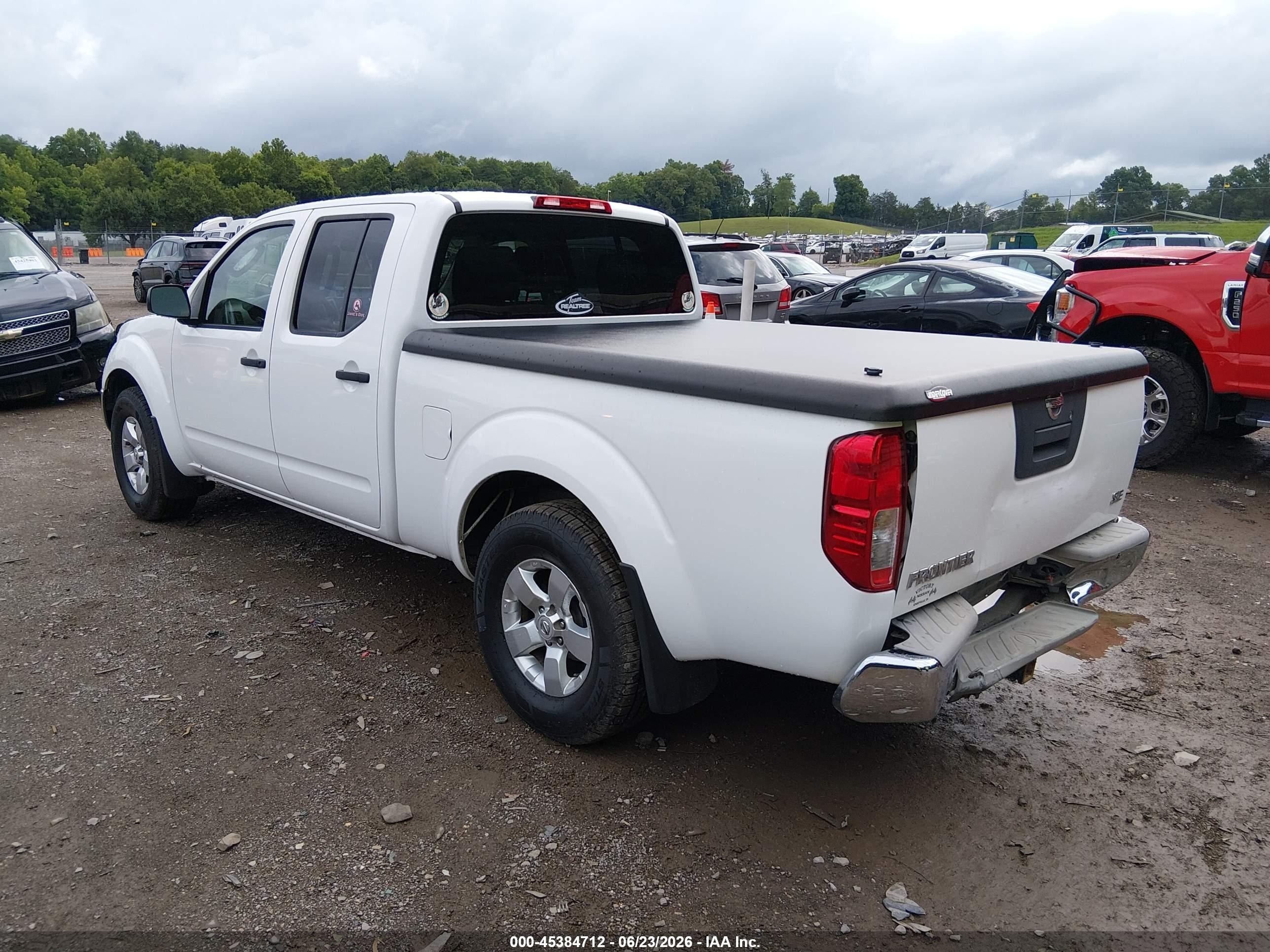 2010 Nissan Frontier Se White vin: 1N6AD0FR8AC432203
