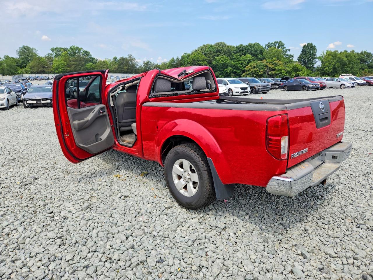 2010 Nissan Frontier Se V6 Red vin: 1N6AD0FV0AC440499