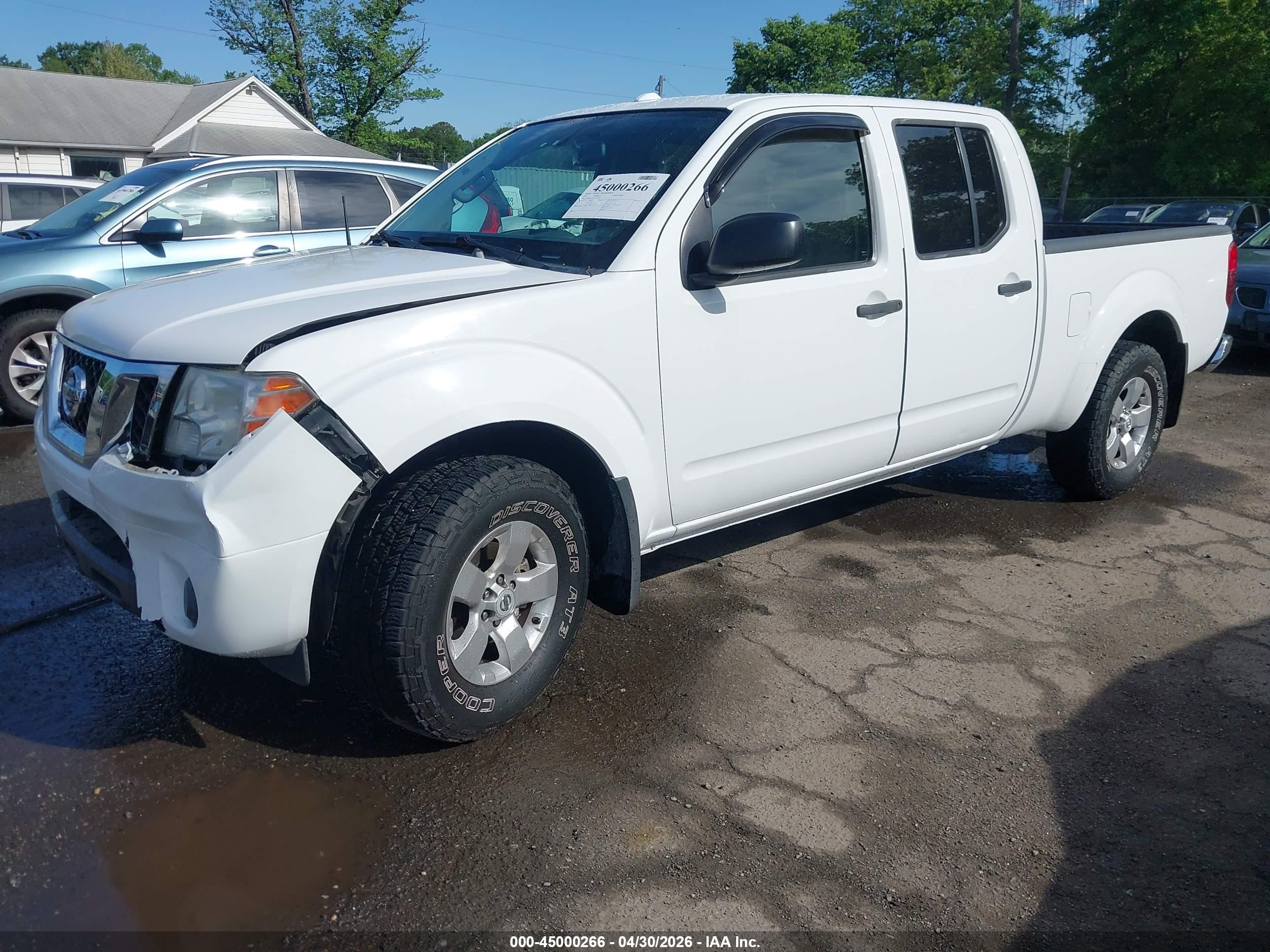 2012 Nissan Frontier Sv White vin: 1N6AD0FV0CC416822