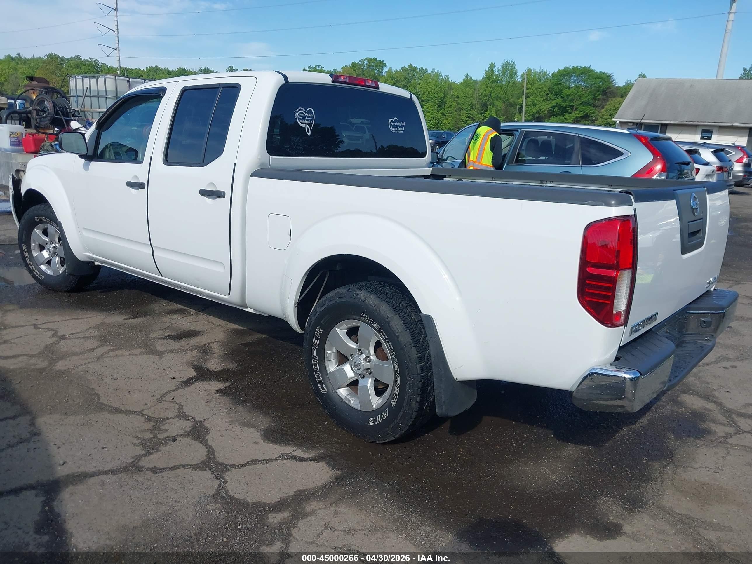 2012 Nissan Frontier Sv White vin: 1N6AD0FV0CC416822