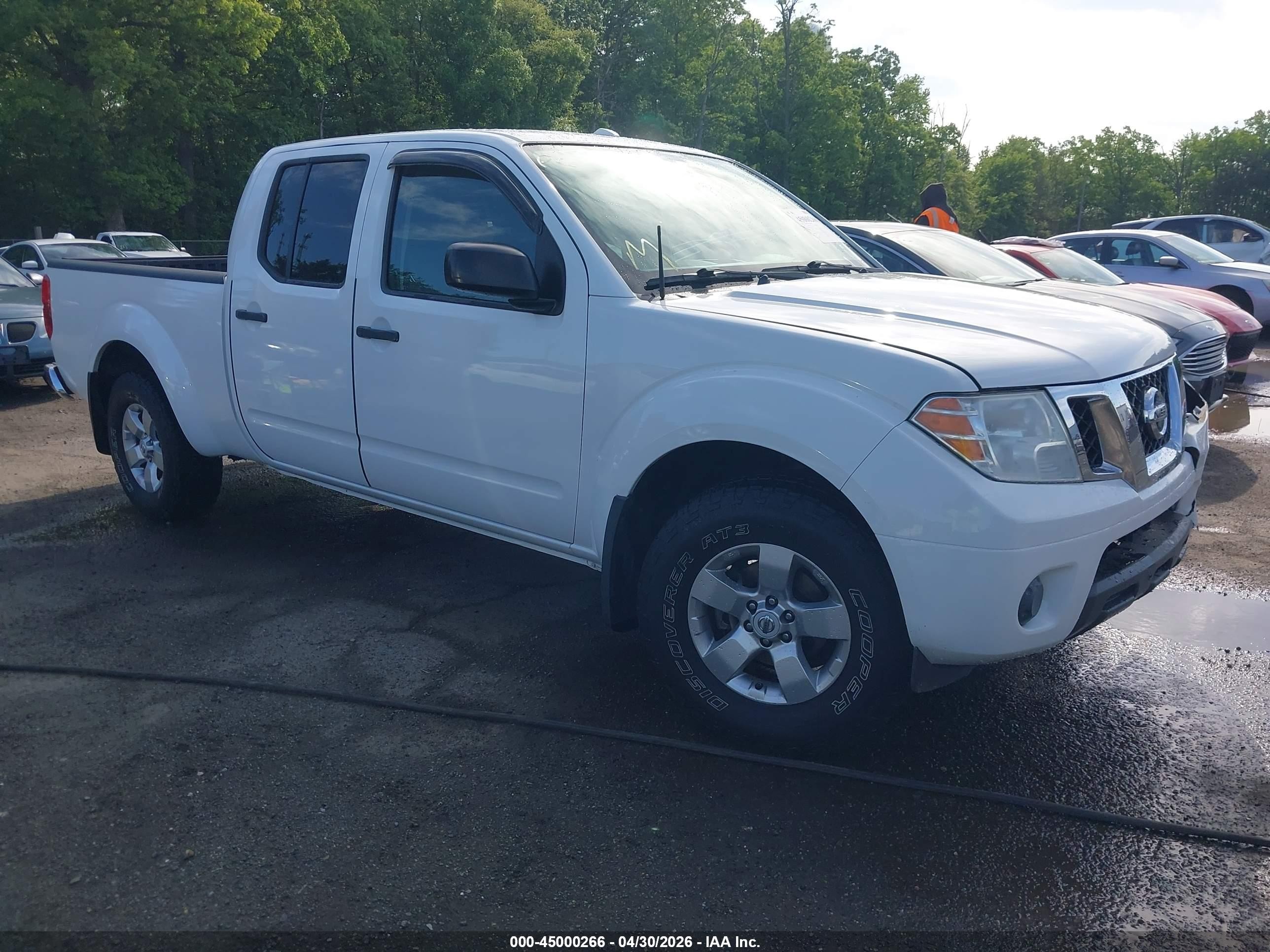 2012 Nissan Frontier Sv White vin: 1N6AD0FV0CC416822