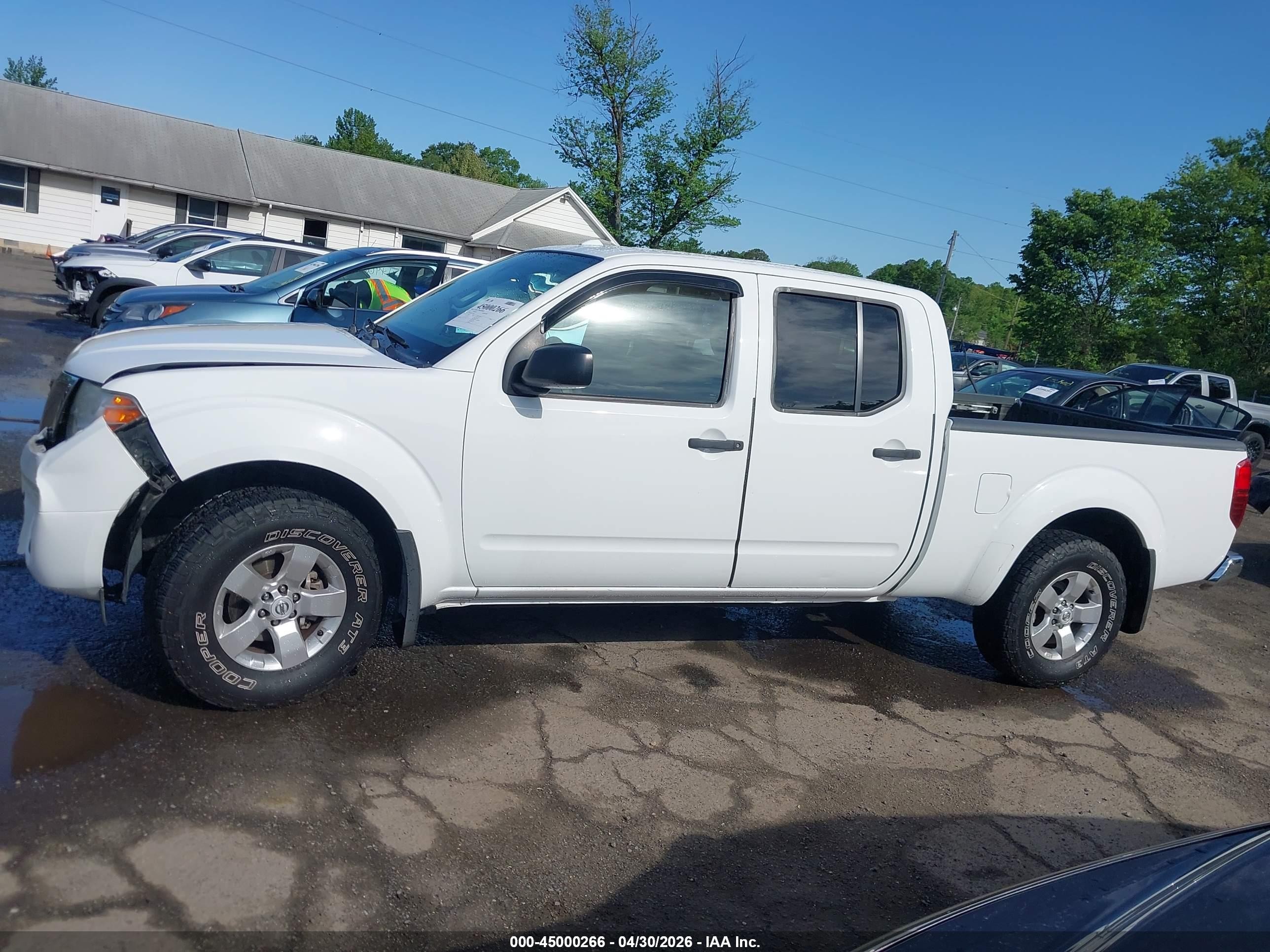 2012 Nissan Frontier Sv White vin: 1N6AD0FV0CC416822