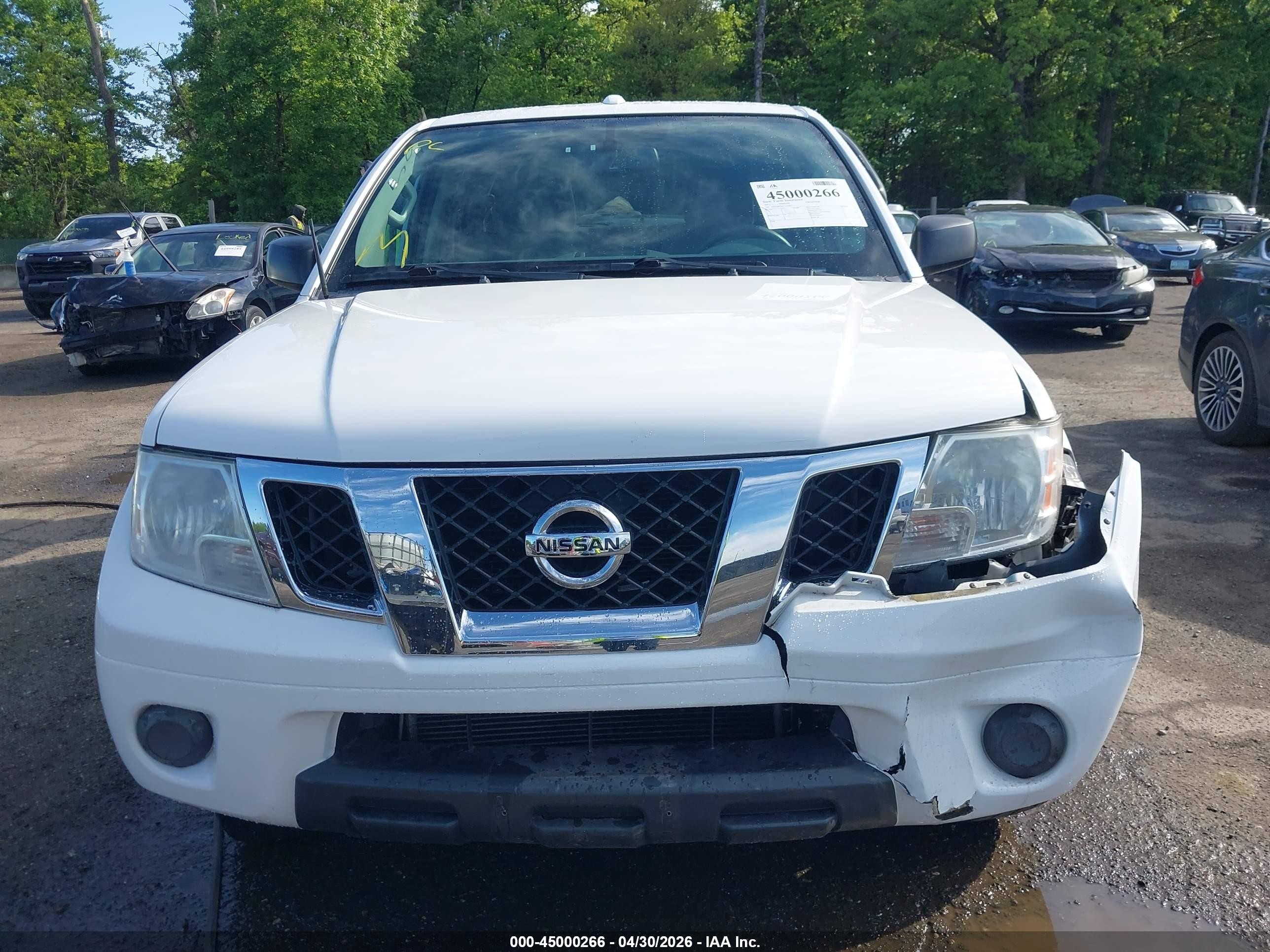 2012 Nissan Frontier Sv White vin: 1N6AD0FV0CC416822