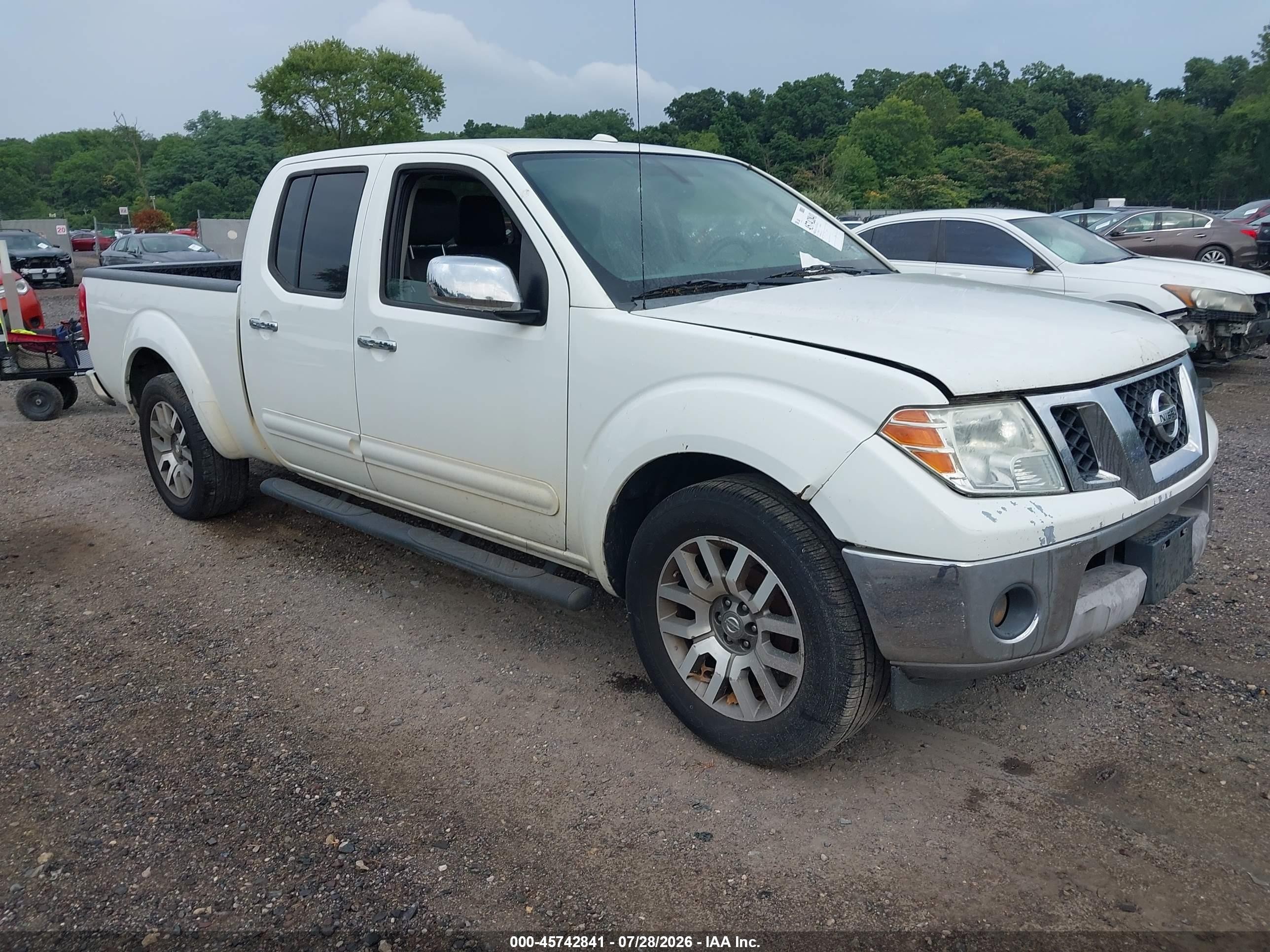 2013 Nissan Frontier Sl White vin: 1N6AD0FV1DN717735