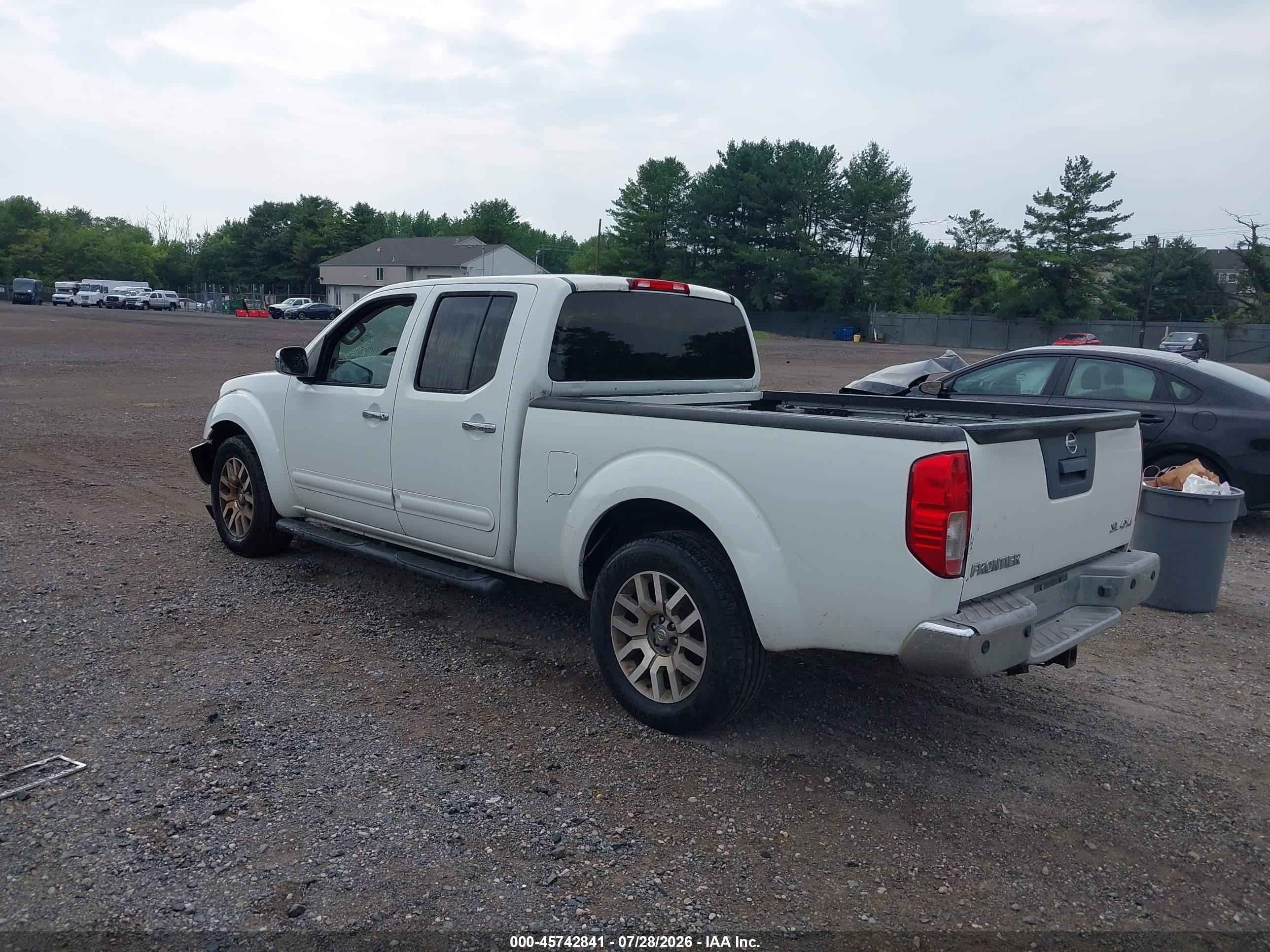 2013 Nissan Frontier Sl White vin: 1N6AD0FV1DN717735