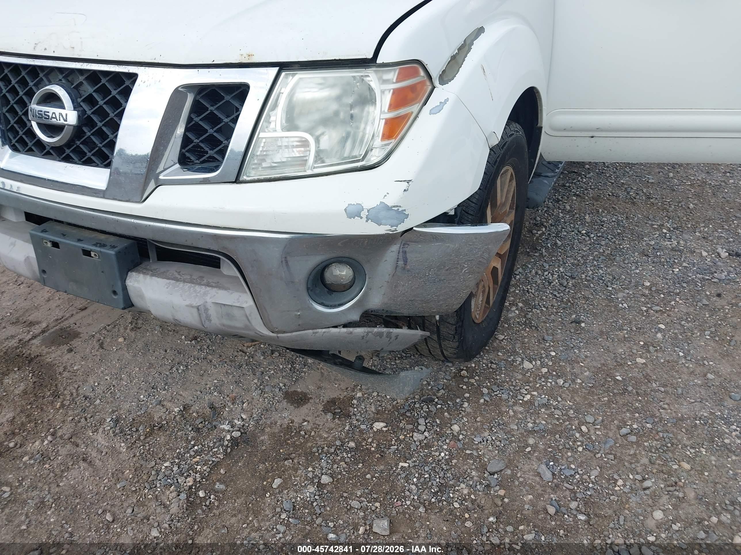 2013 Nissan Frontier Sl White vin: 1N6AD0FV1DN717735