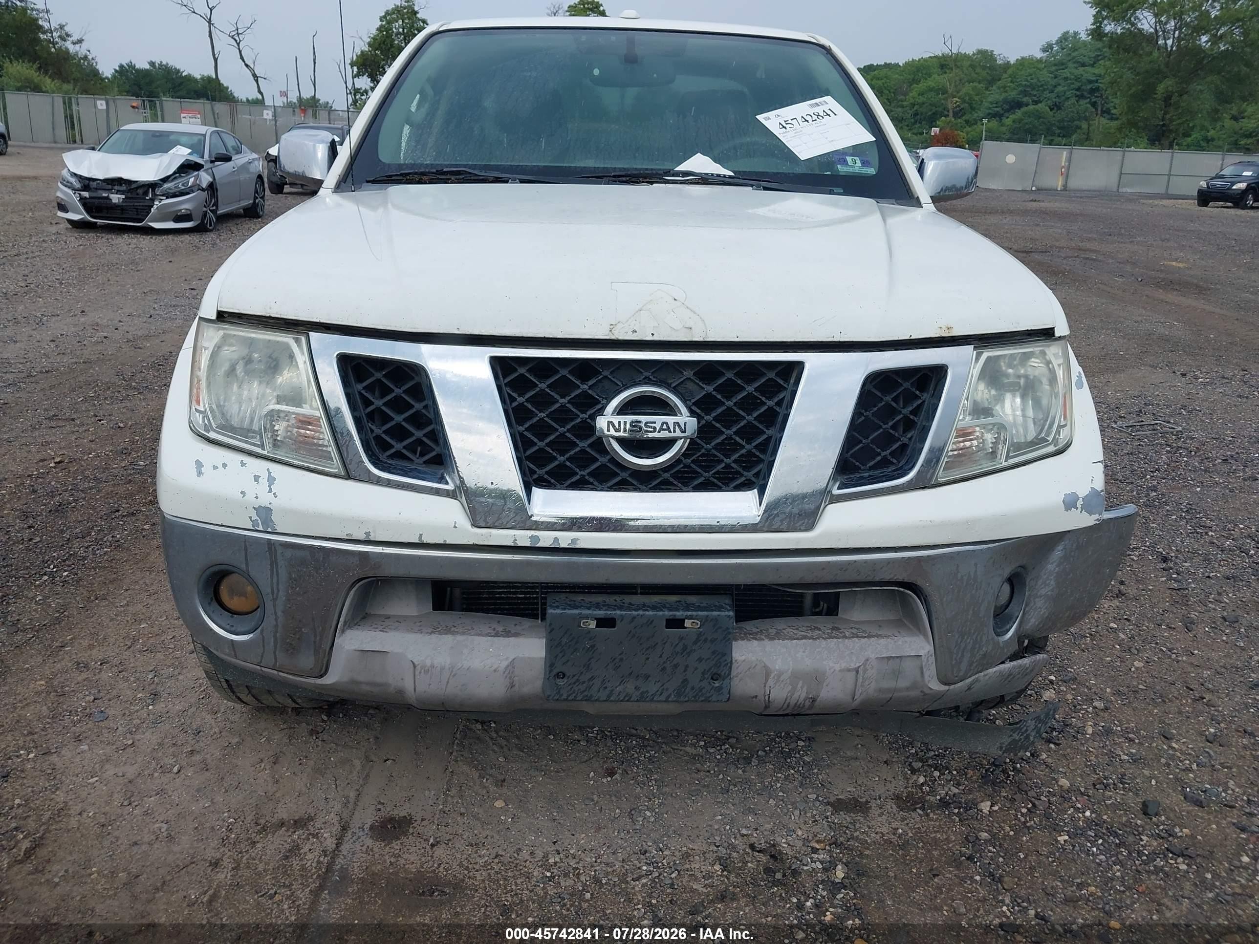 2013 Nissan Frontier Sl White vin: 1N6AD0FV1DN717735