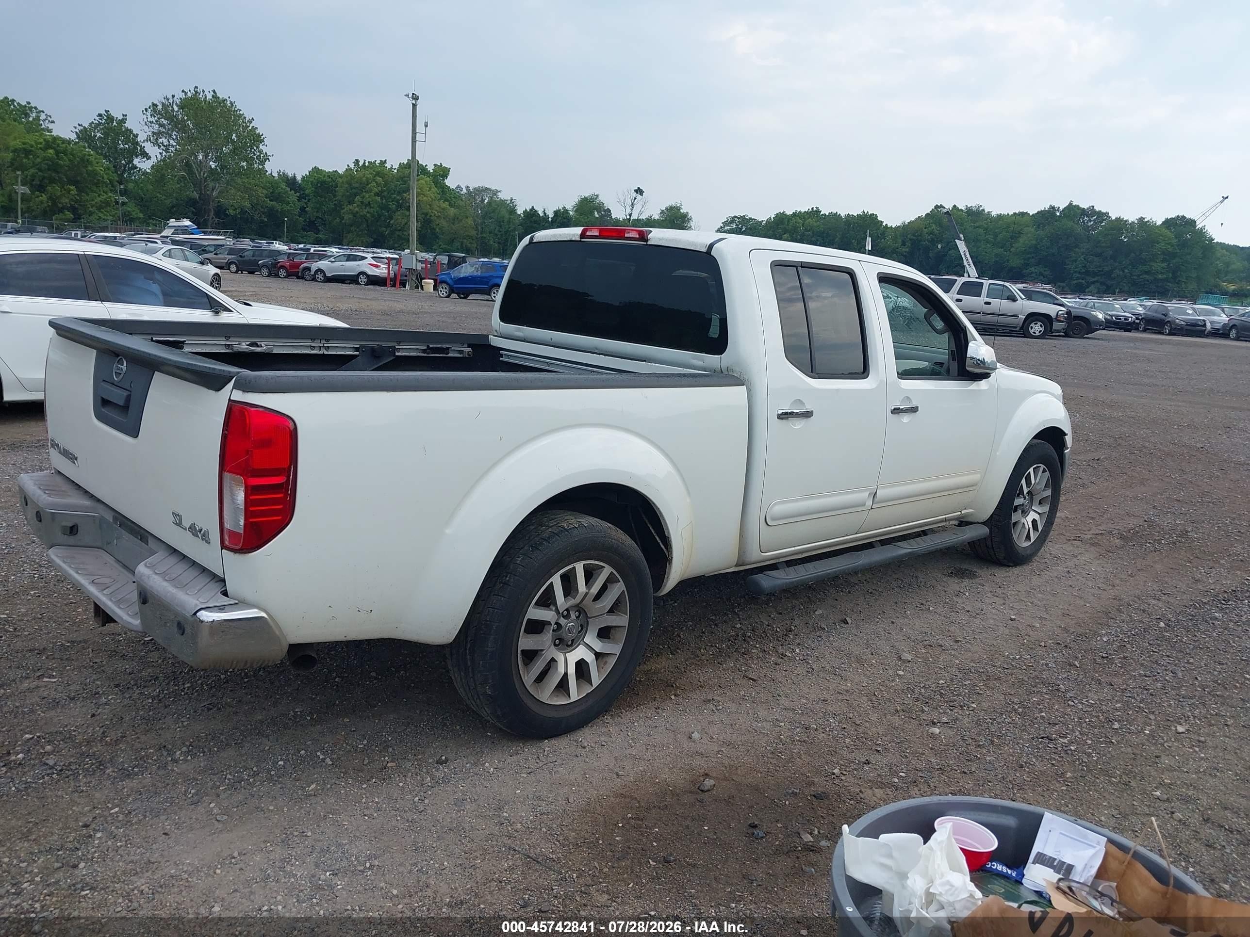2013 Nissan Frontier Sl White vin: 1N6AD0FV1DN717735