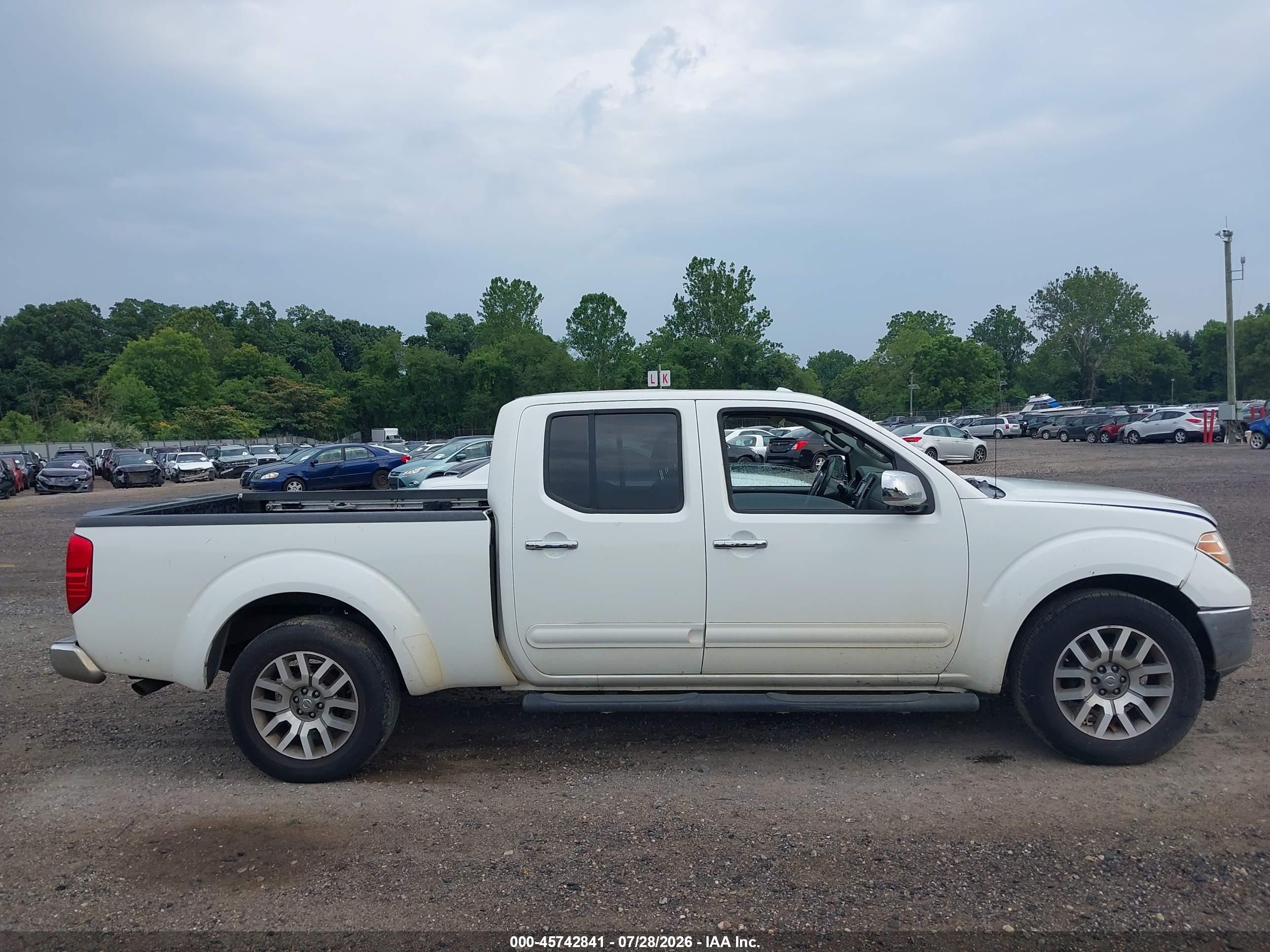 2013 Nissan Frontier Sl White vin: 1N6AD0FV1DN717735