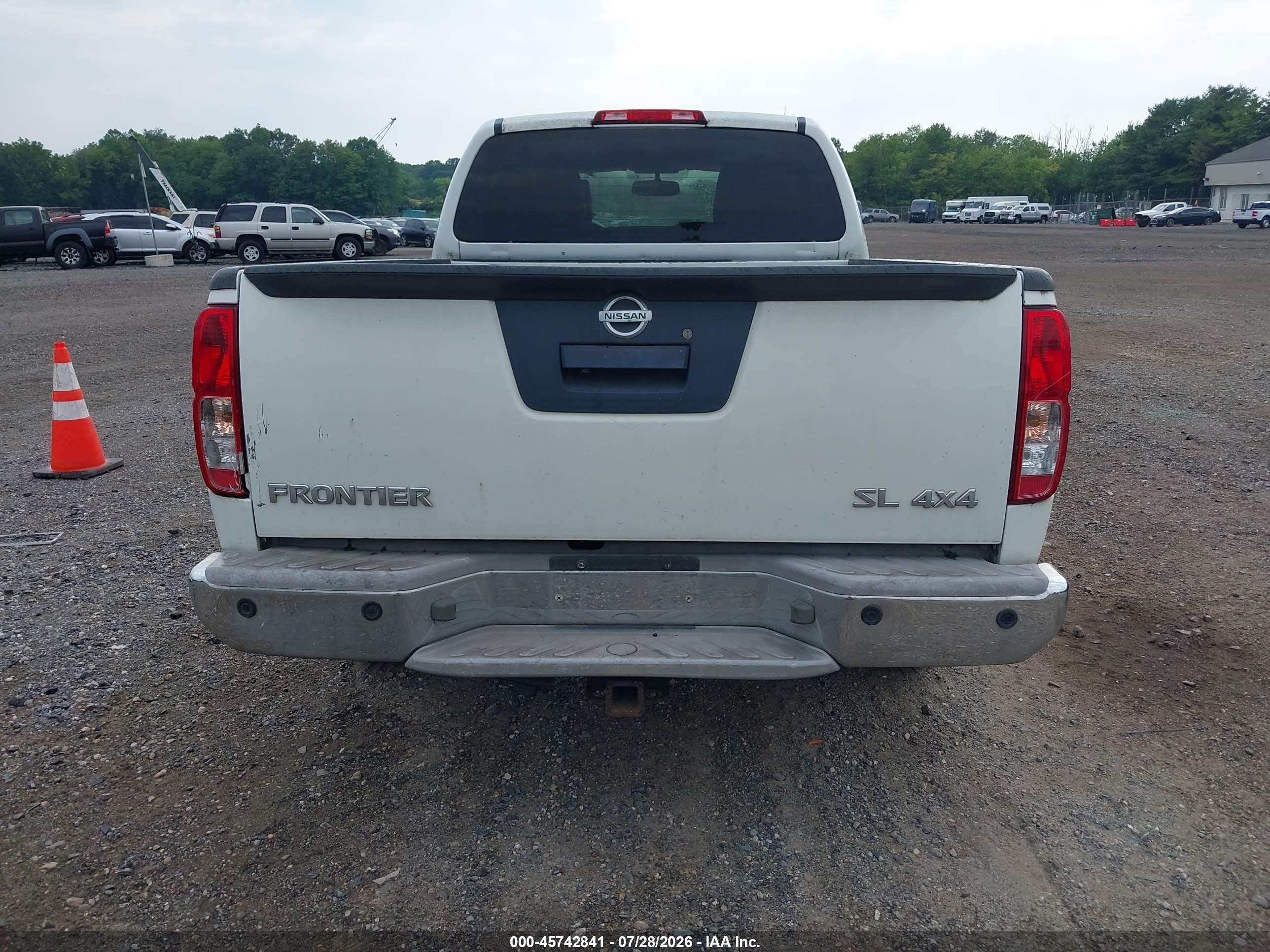 2013 Nissan Frontier Sl White vin: 1N6AD0FV1DN717735